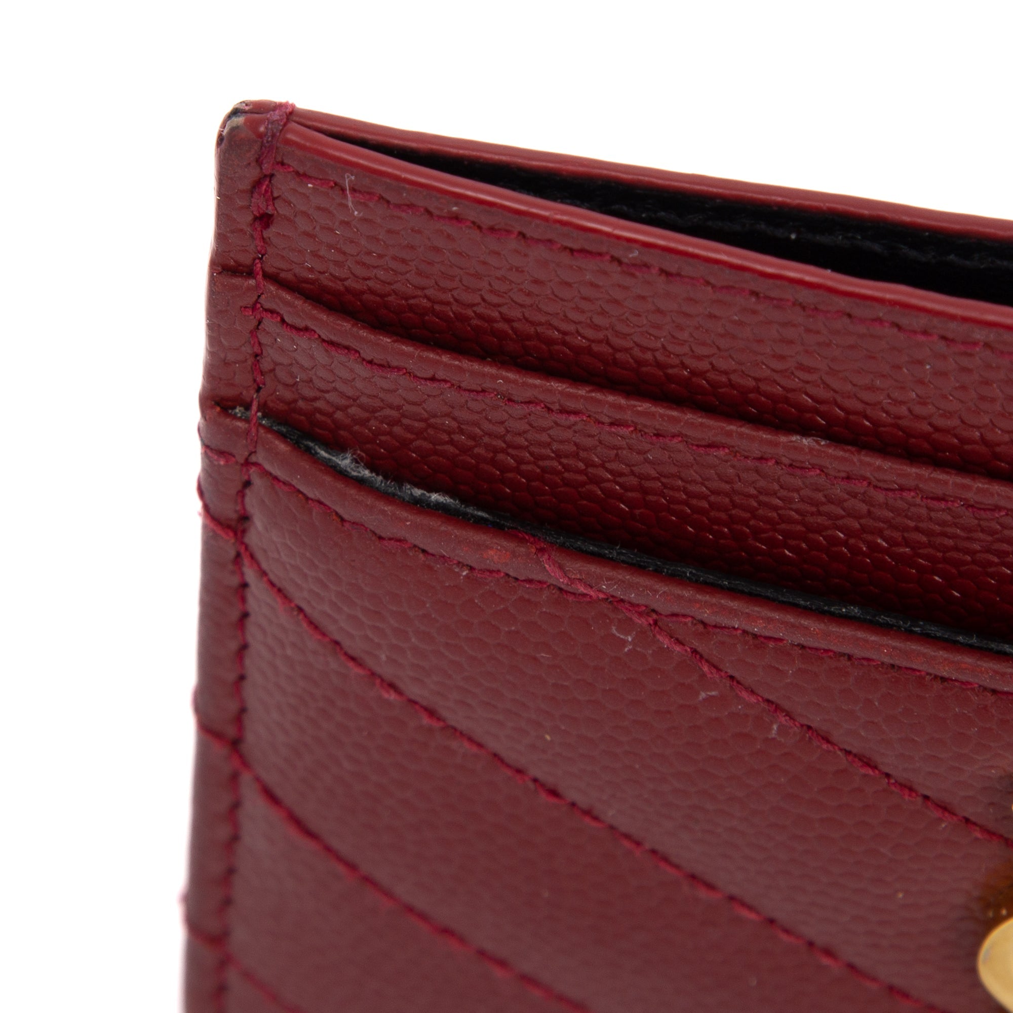 Saint Laurent 2020 Cassandre Matelasse Card Case w/ Box