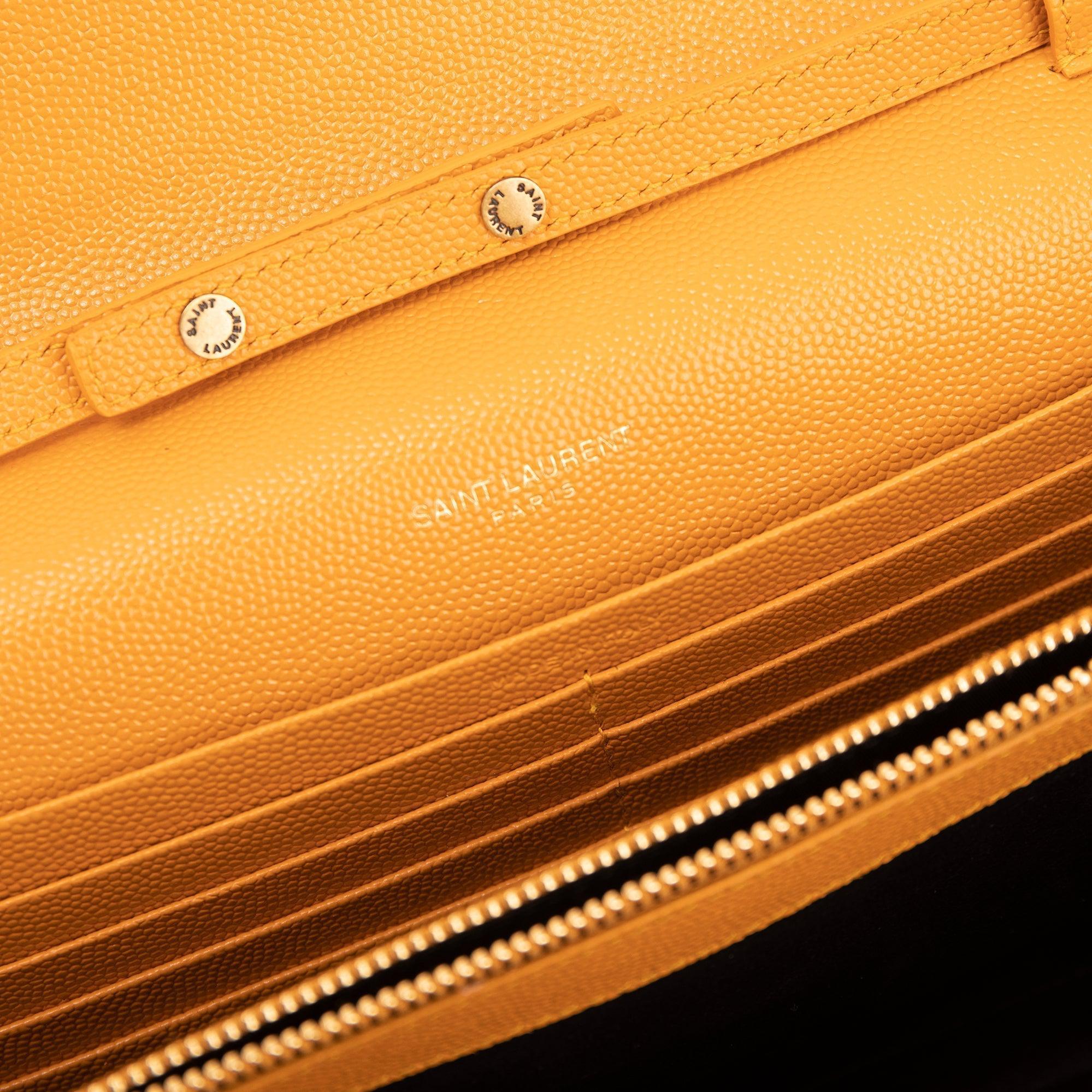 Saint Laurent 2020 Cassandre Matelasse Chain Wallet