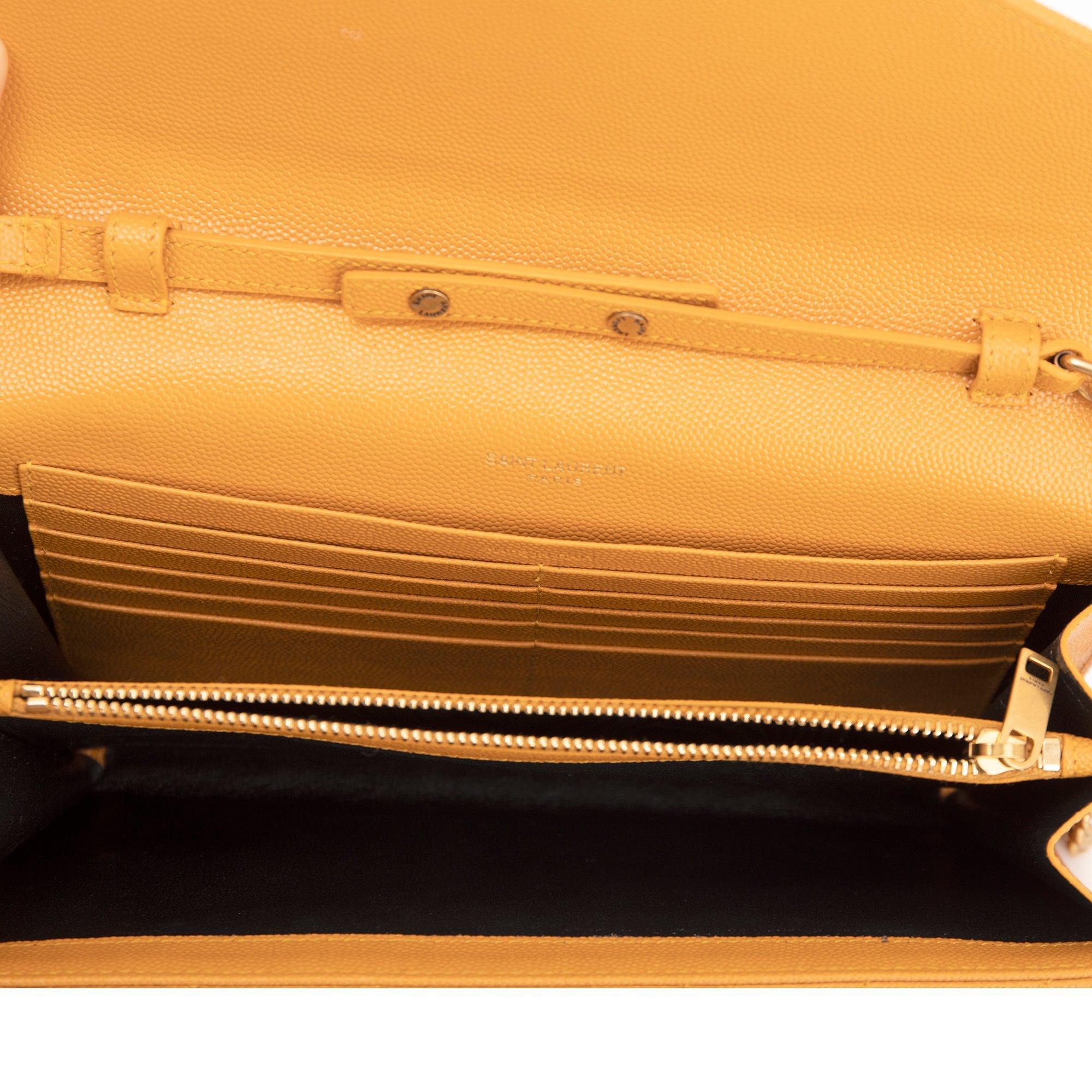 Saint Laurent 2020 Cassandre Matelasse Chain Wallet