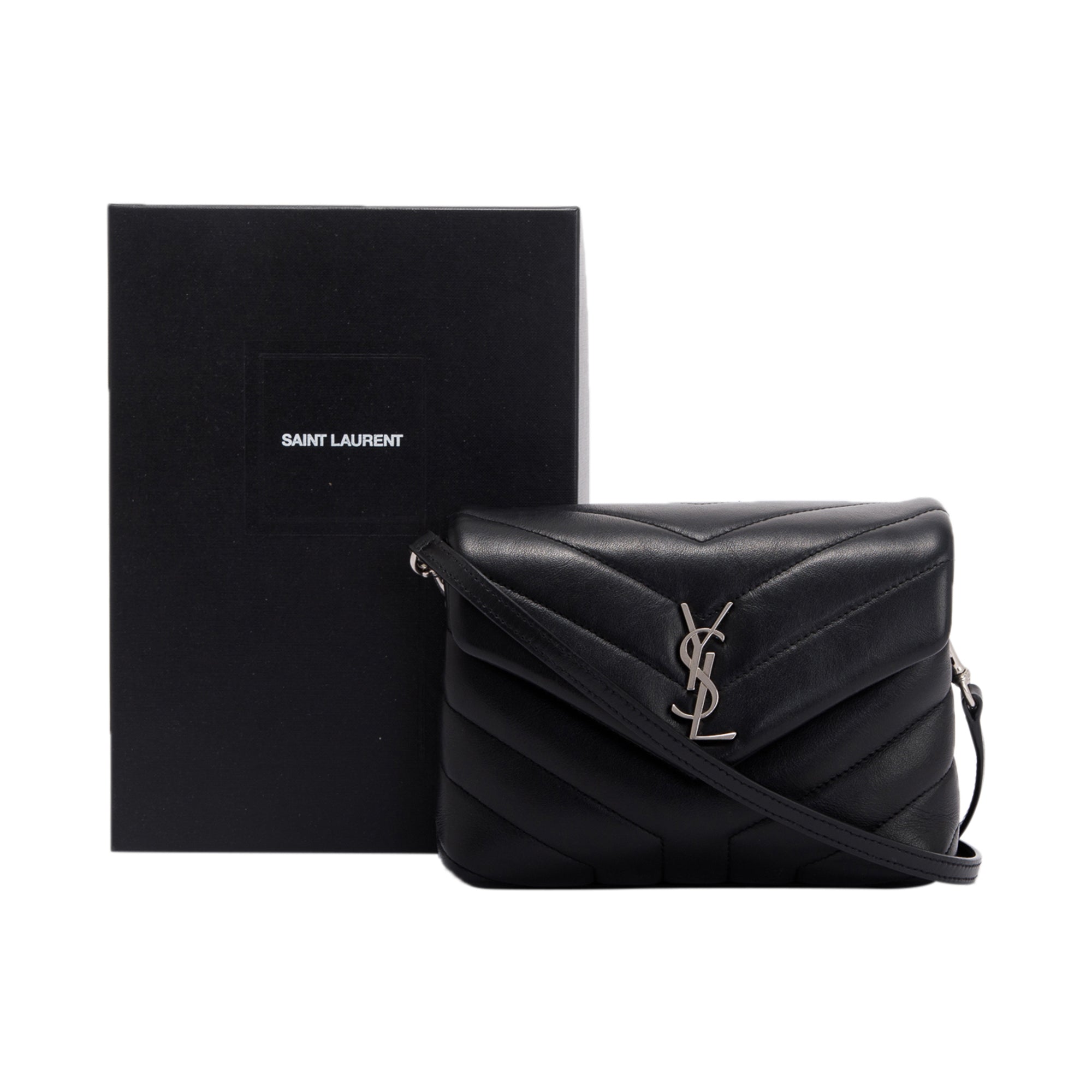 Saint Laurent 2020 Monogram Matelasse Toy Loulou Crossbody Bag w/ Box