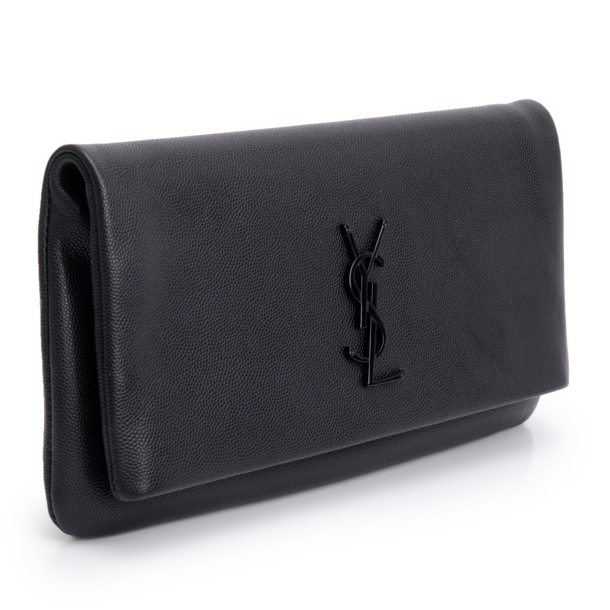 Saint Laurent 2020 West Hollywood Fold Over Clutch w/ Receipt