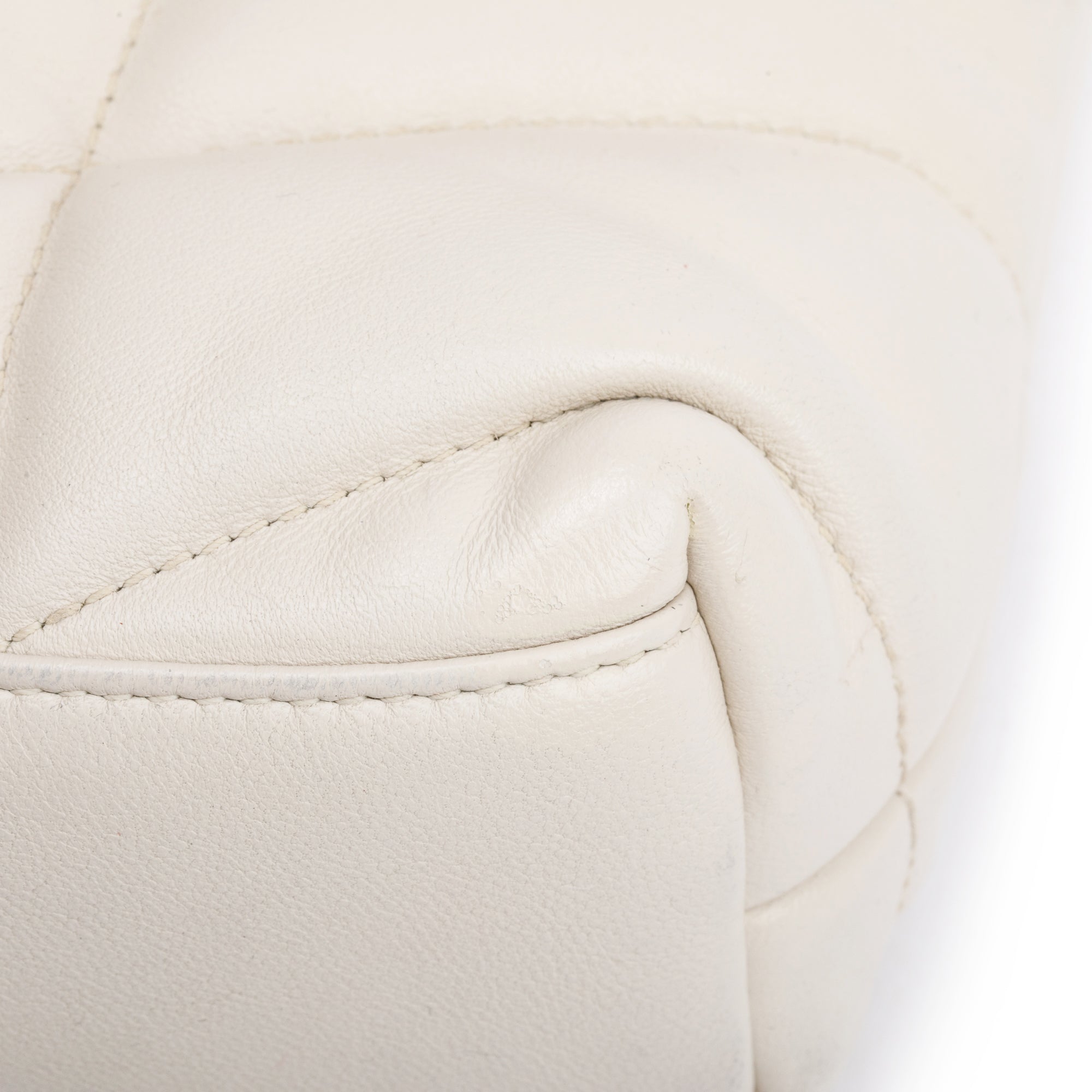 Saint Laurent 2020 White Nappa Leather Toy Puffer Loulou Shoulder Bag w/ Box