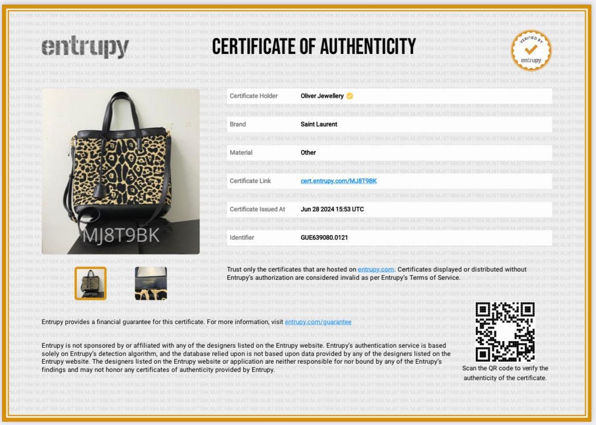 Saint Laurent 2021 Black Calfskin Leather Neutral Jaguar Raffia Toy Shopping Tote w/ Strap