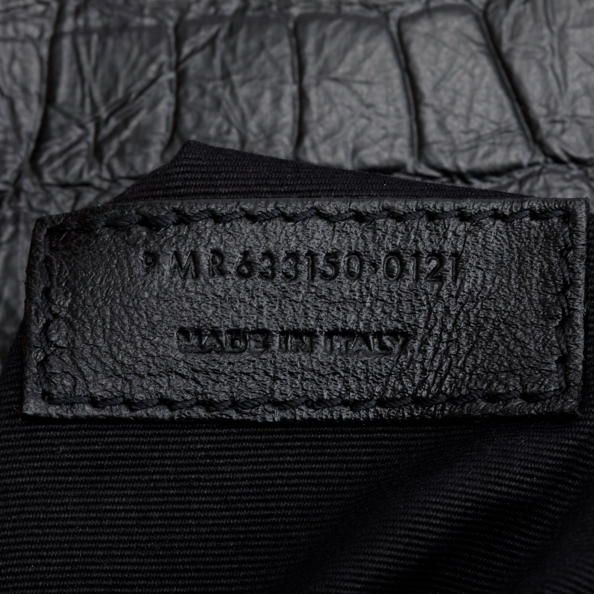 Saint Laurent 2021 Black Crocodile Embossed Calfskin Leather Medium Niki Shoulder Bag w/ Box