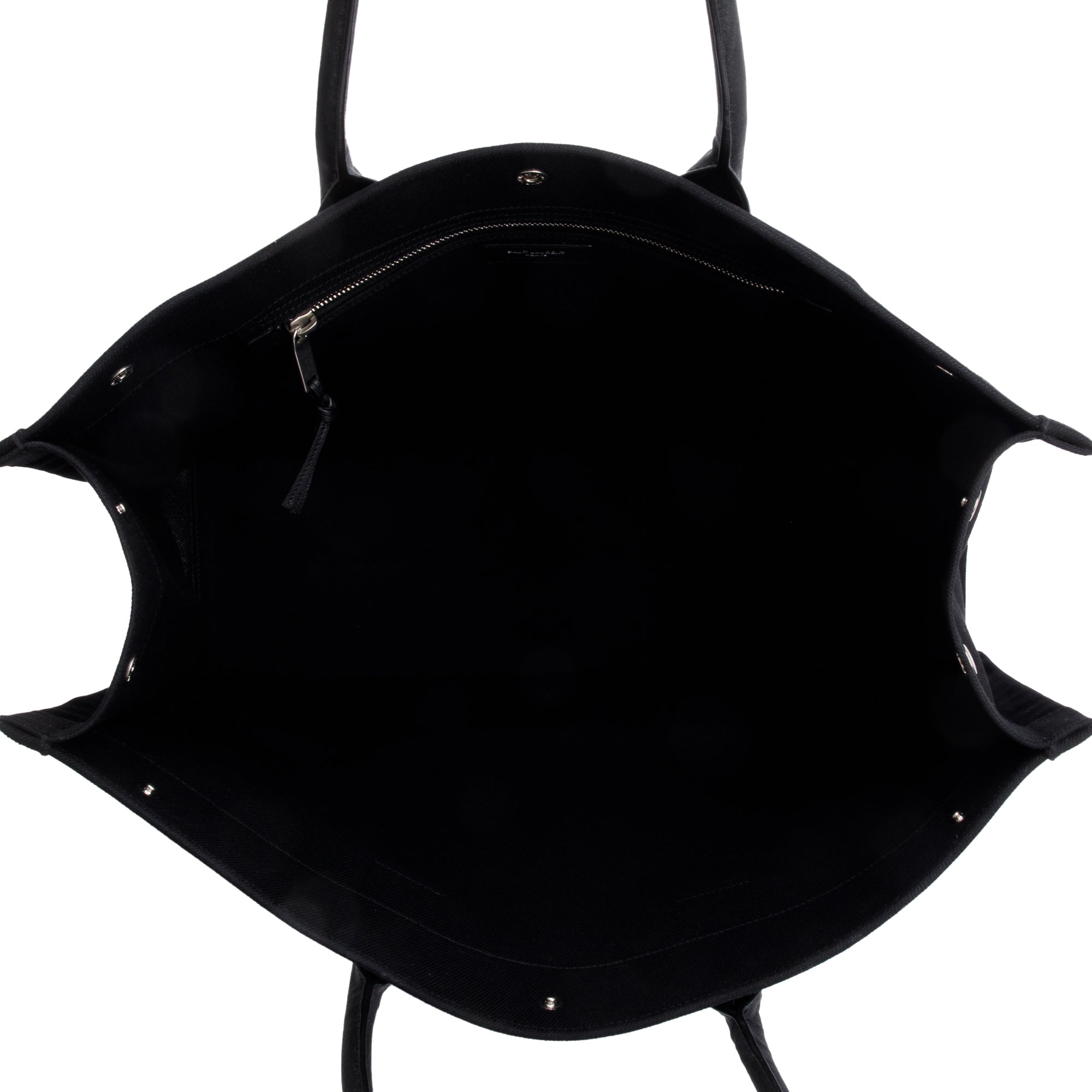 Saint Laurent 2021 Black Large Rive Gauche Canvas Tote