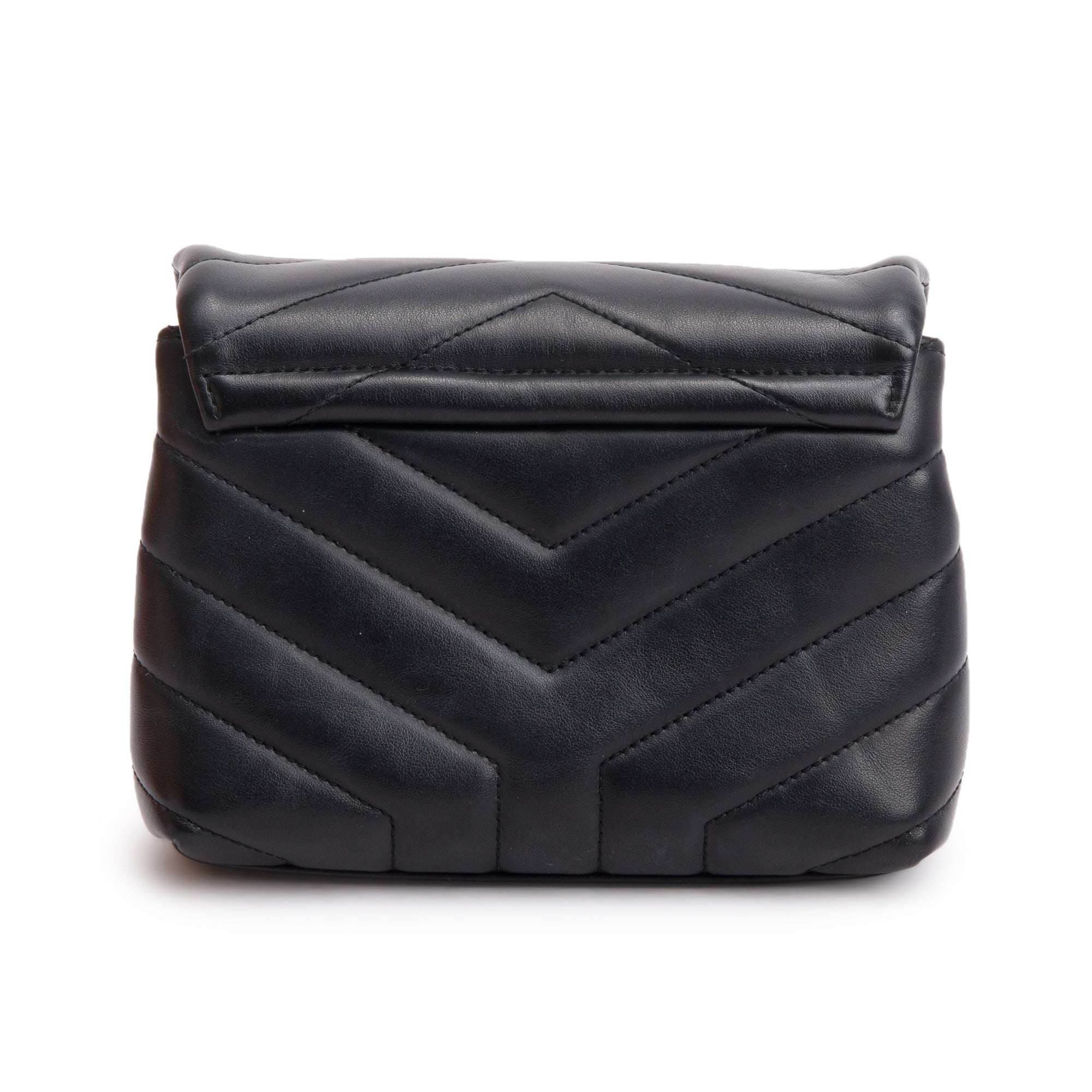 Saint Laurent 2021 Black Monogram Matelasse Toy Loulou Crossbody Bag w/ Box
