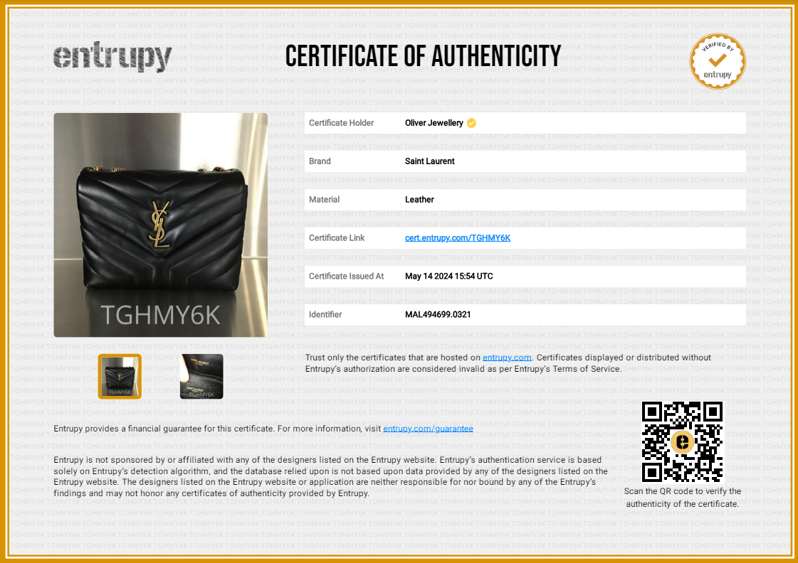 Saint Laurent 2021 Black Quilted Leather Small Loulou Shoulder Bag w/ Box