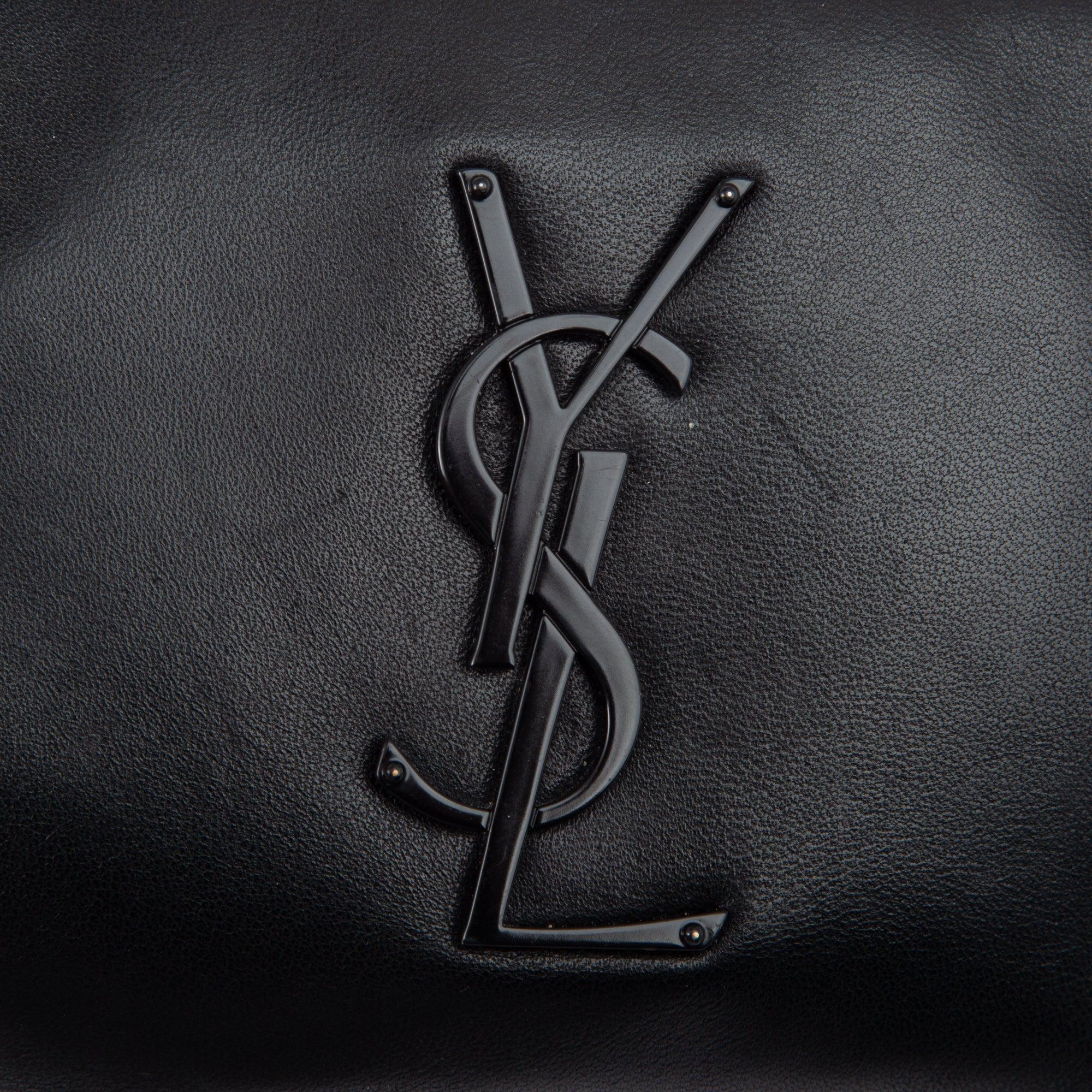 Saint Laurent 2021 Black Soft Lambskin Cassandre Classic Crossbody Bag w/ Box & Receipt