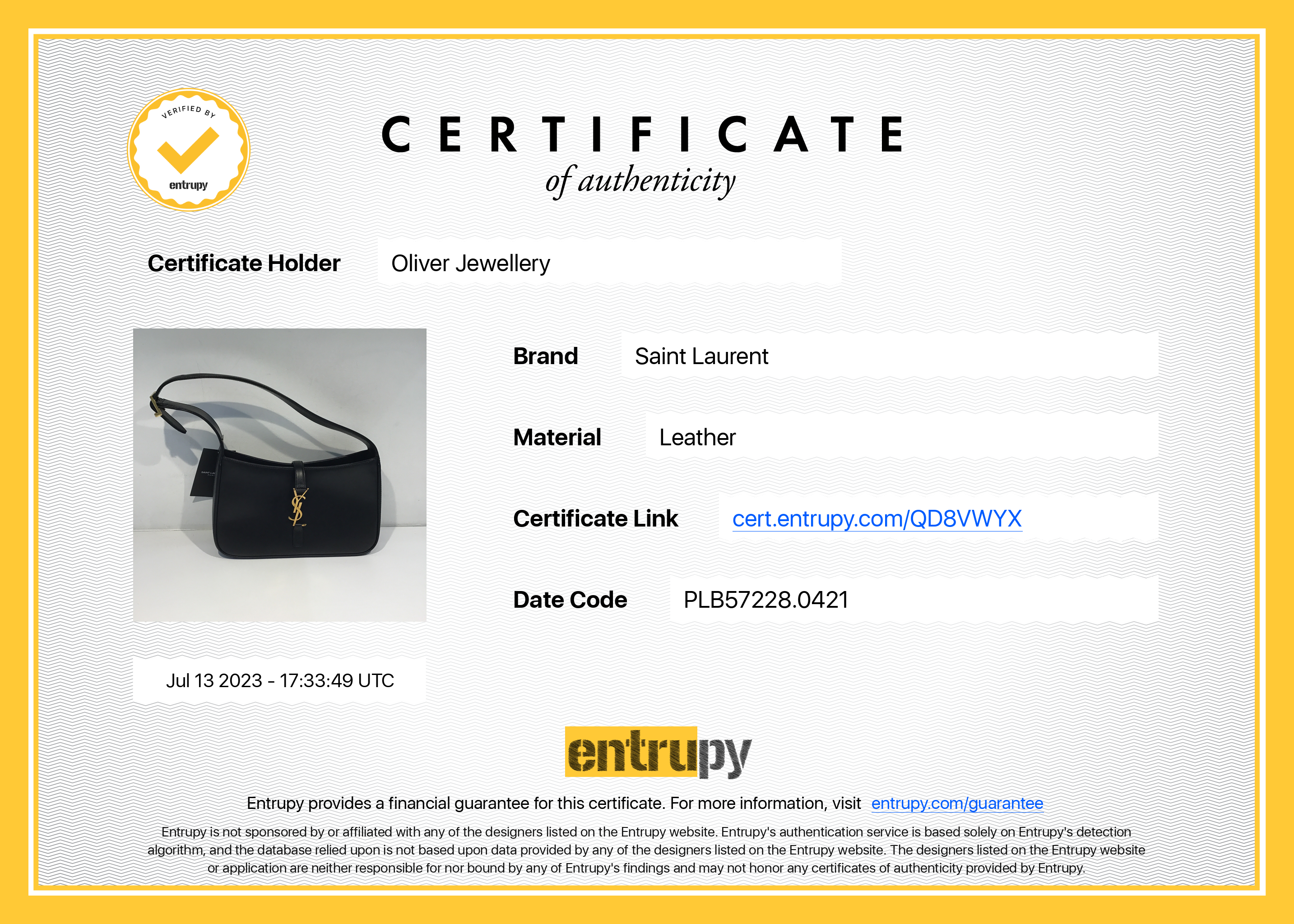 Saint Laurent 2021 Le 5 a 7 Hobo Bag