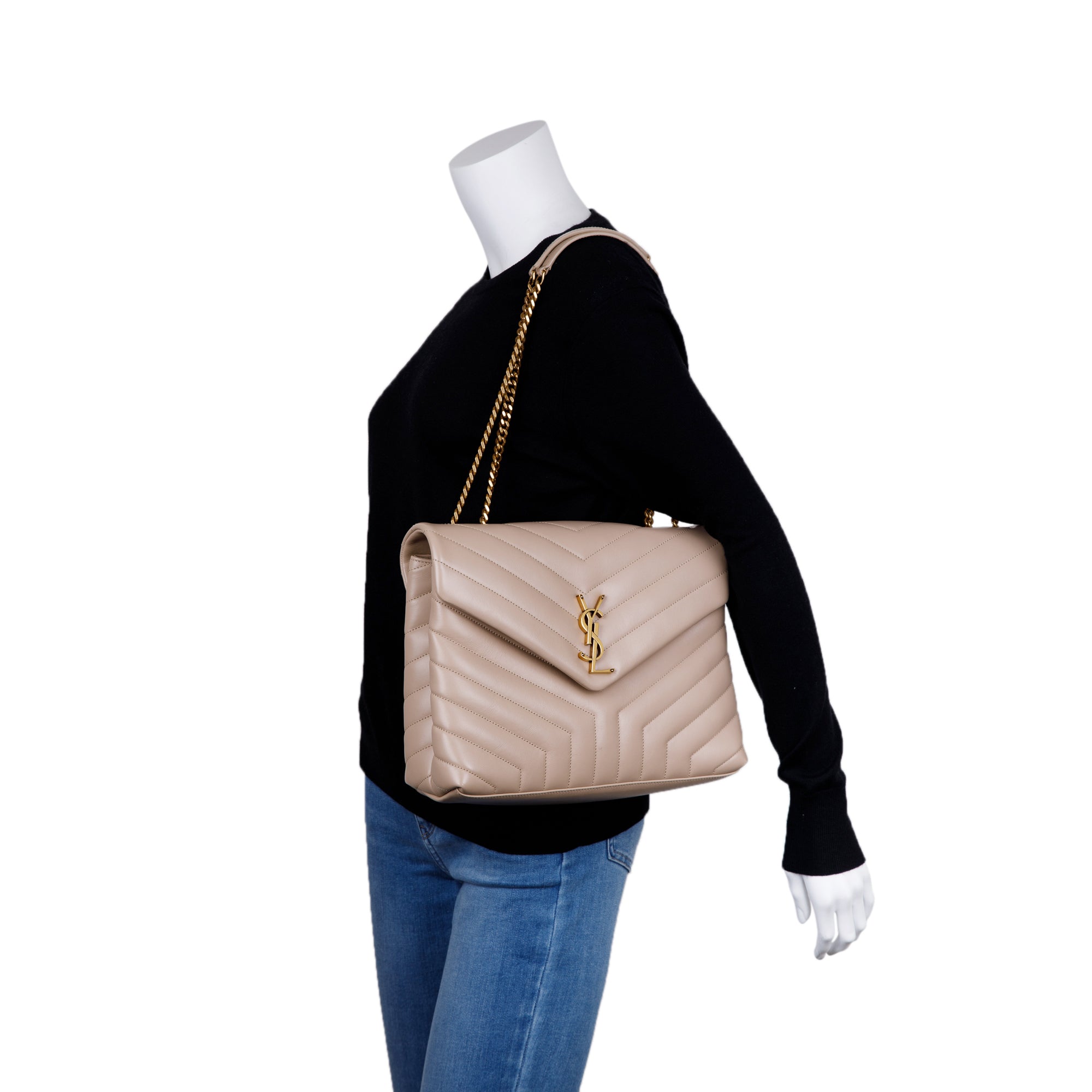 Saint Laurent 2021 Medium Loulou Monogram Shoulder Bag