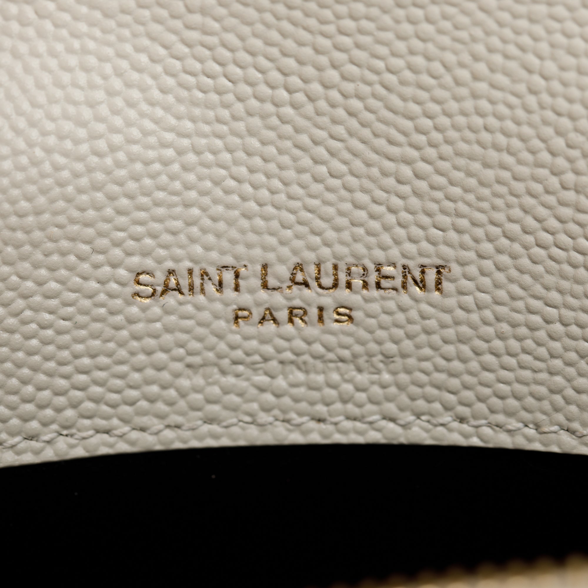 Saint Laurent 2021 White Calfskin Leather Kate Belt Bag