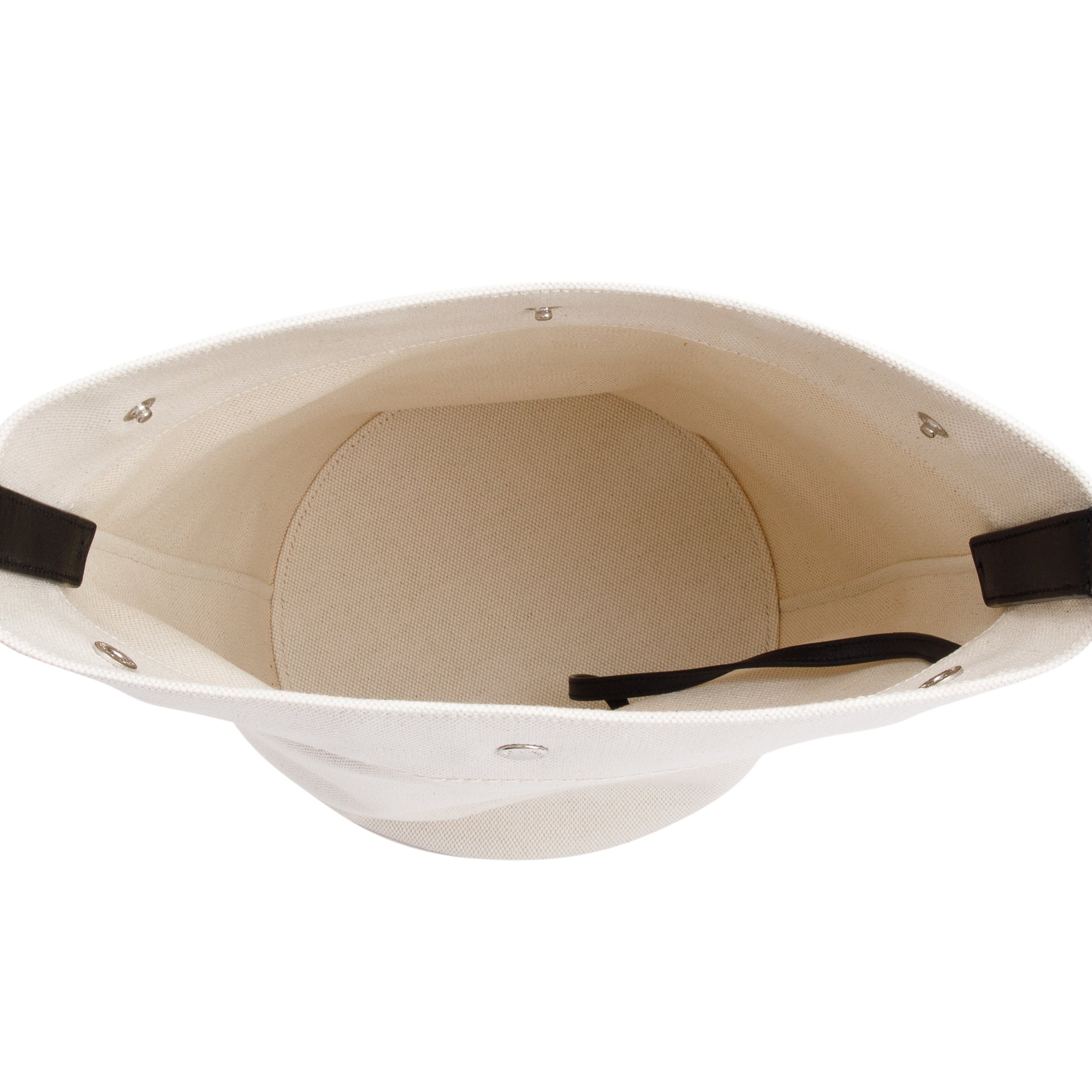 Saint Laurent 2021 White Canvas Rive Gauche Bucket Bag