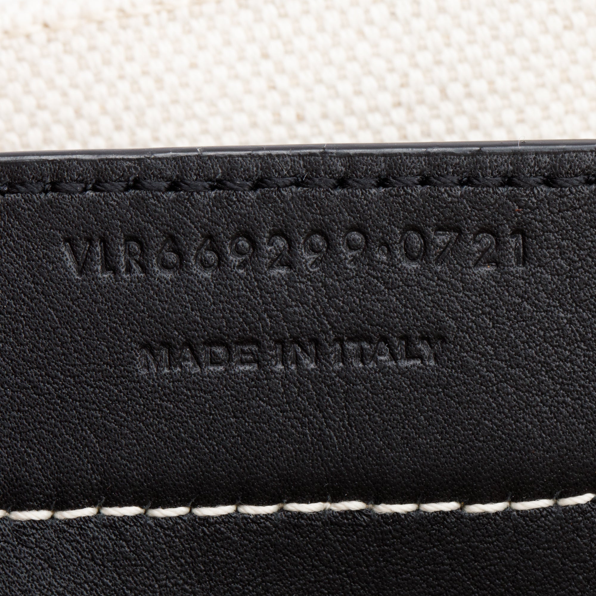 Saint Laurent 2021 White Canvas Rive Gauche Bucket Bag