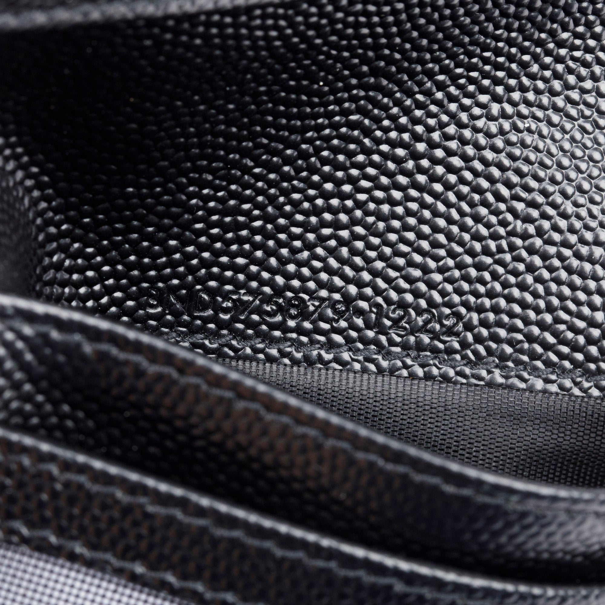 Saint Laurent 2022 Black Grain de Poudre Leather Cassandre Matelasse Bi-Fold Wallet w/ Box