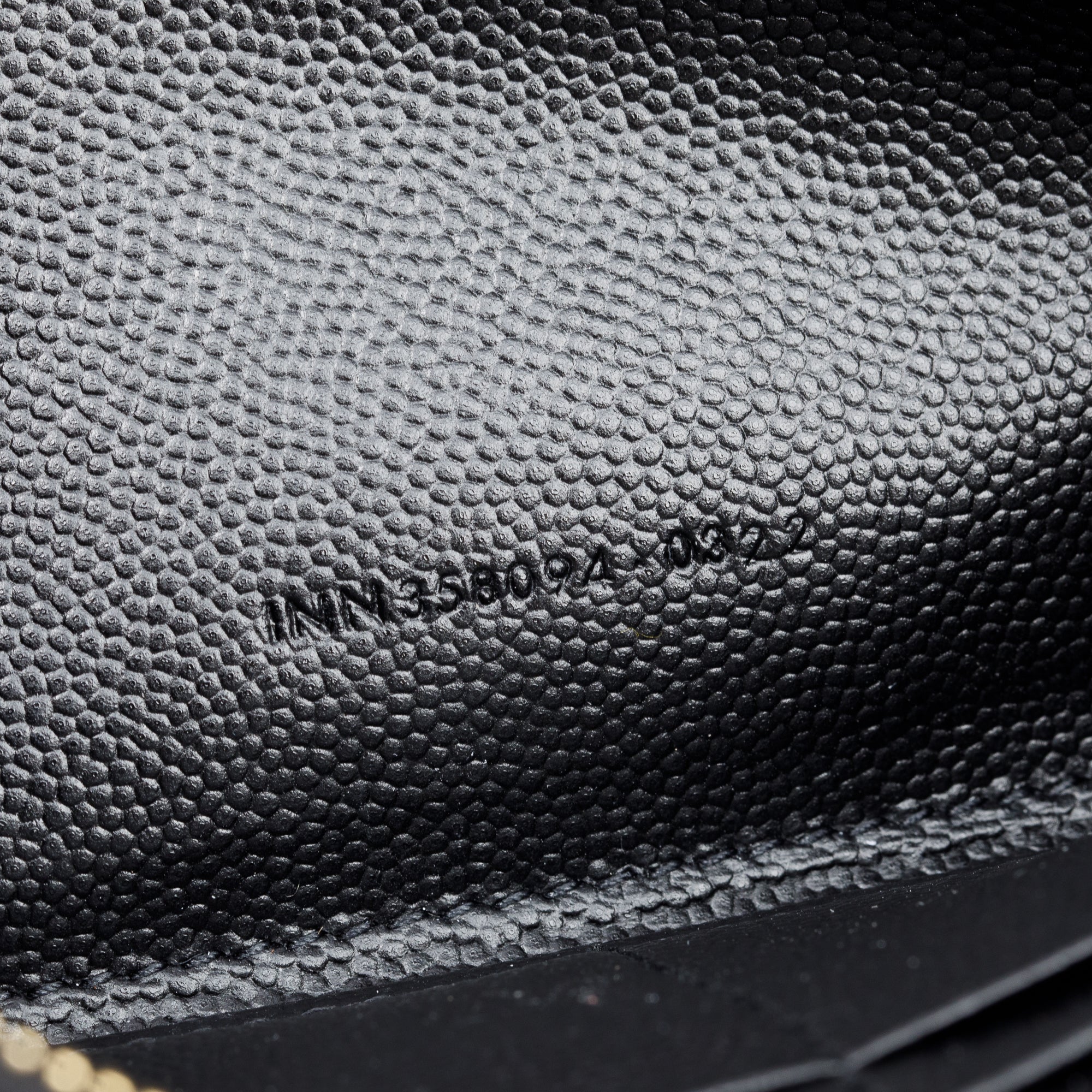 Saint Laurent 2022 Black Grained De Poudre Cassandre Marelasse Zip Around Wallet w/ Box