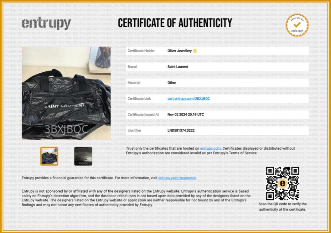 Saint Laurent 2022 Black Nylon Large Nuxx Duffle Bag