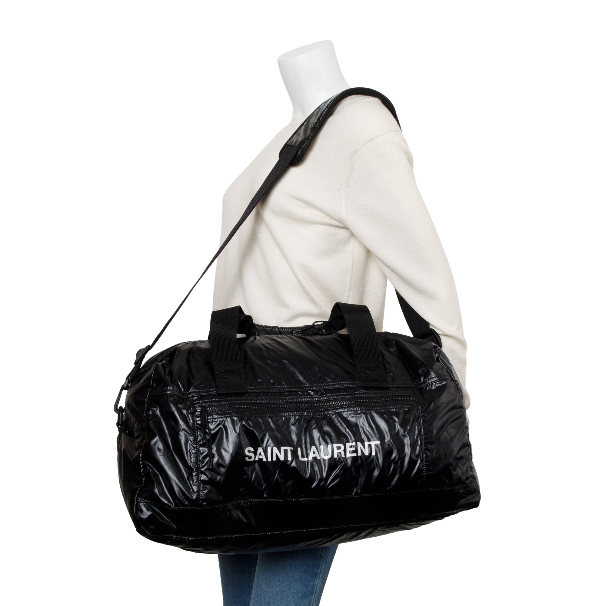 Saint Laurent 2022 Black Nylon Large Nuxx Duffle Bag