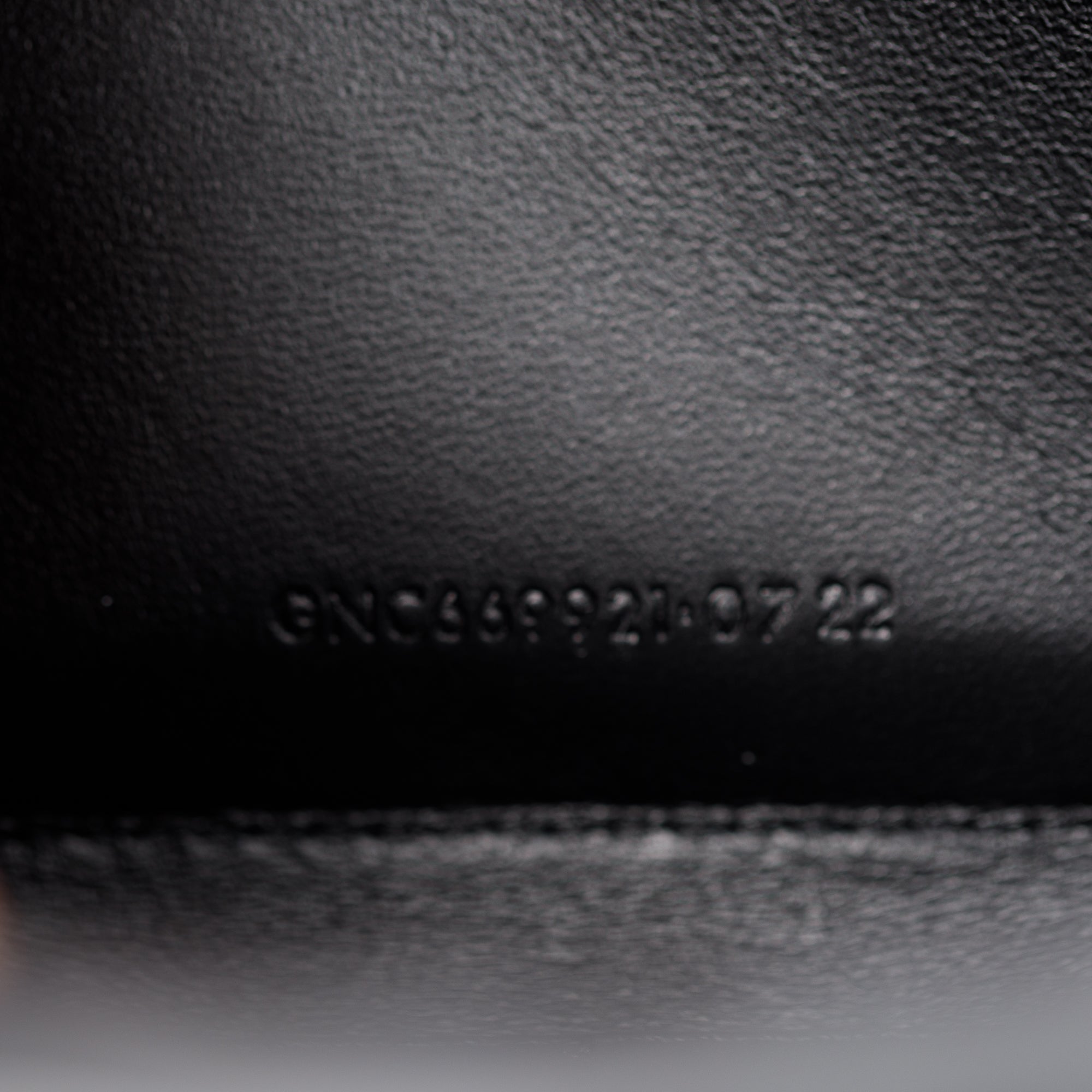 Saint Laurent 2022 Black Python Embossed Patent Leather Chain Wallet