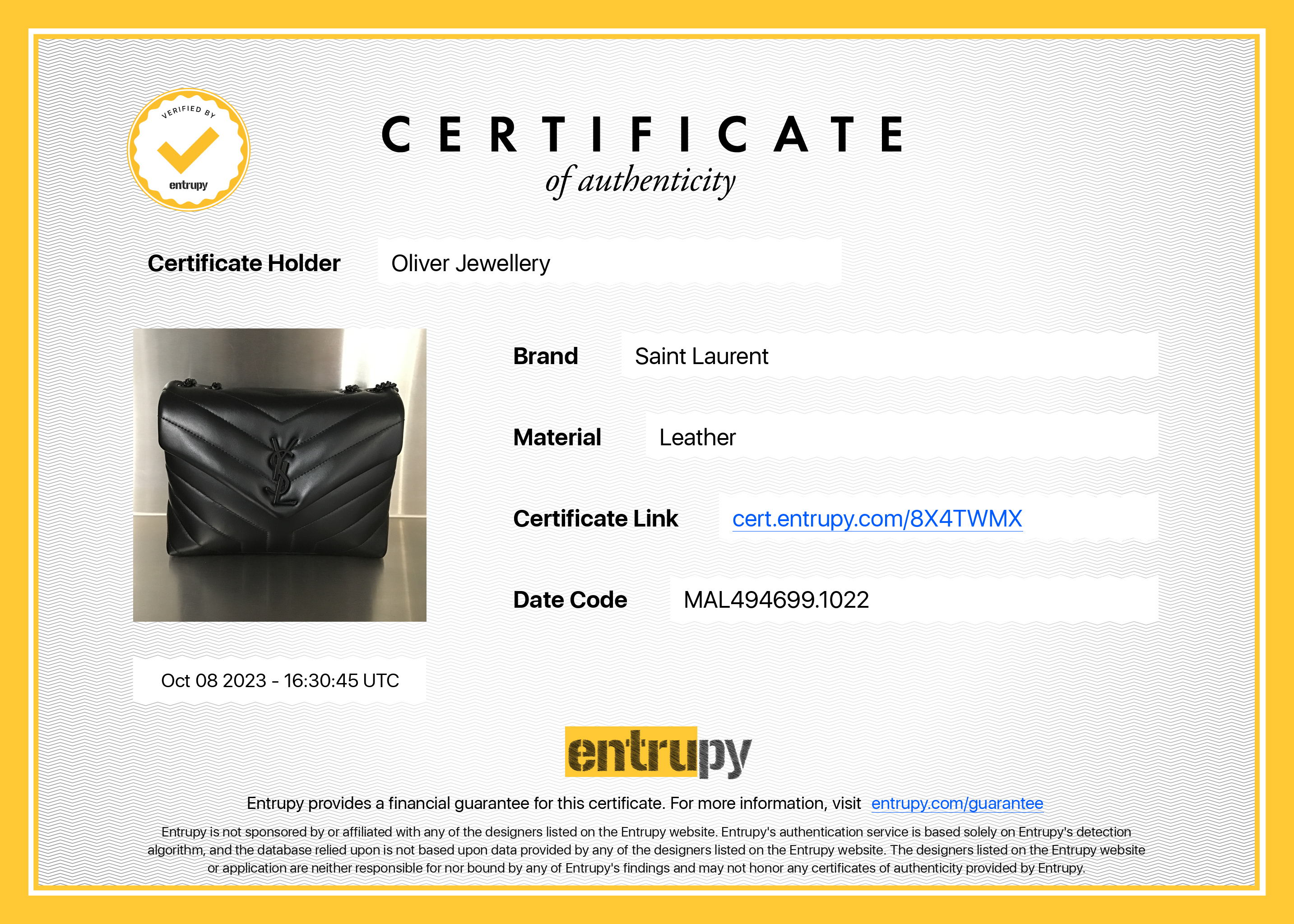 Saint Laurent 2022 Black Quilted "Y" Leather Small Loulou Shoulder Bag