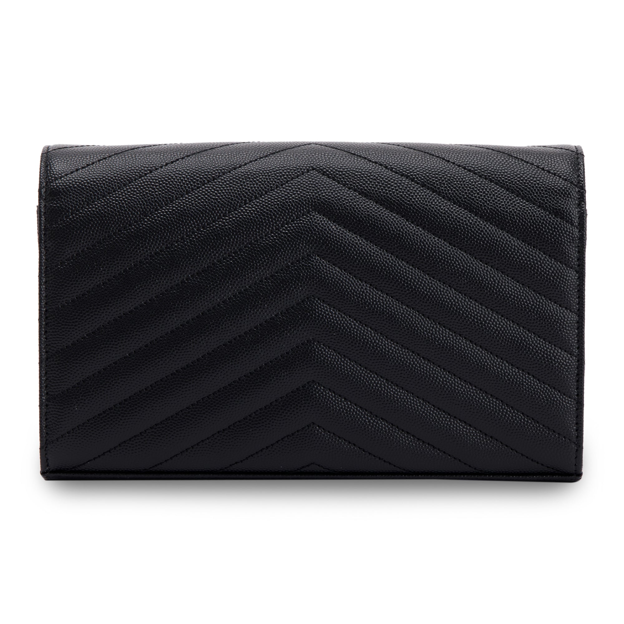 Saint Laurent 2022 Cassandre Matelasse Chain Wallet w/ Box