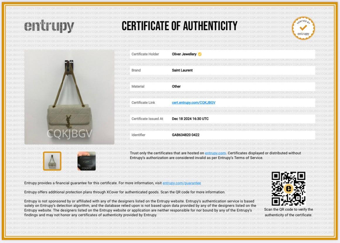 Saint Laurent 2022 Neutral Quilted Jersey Wool Medium Jamie Shoulder Bag