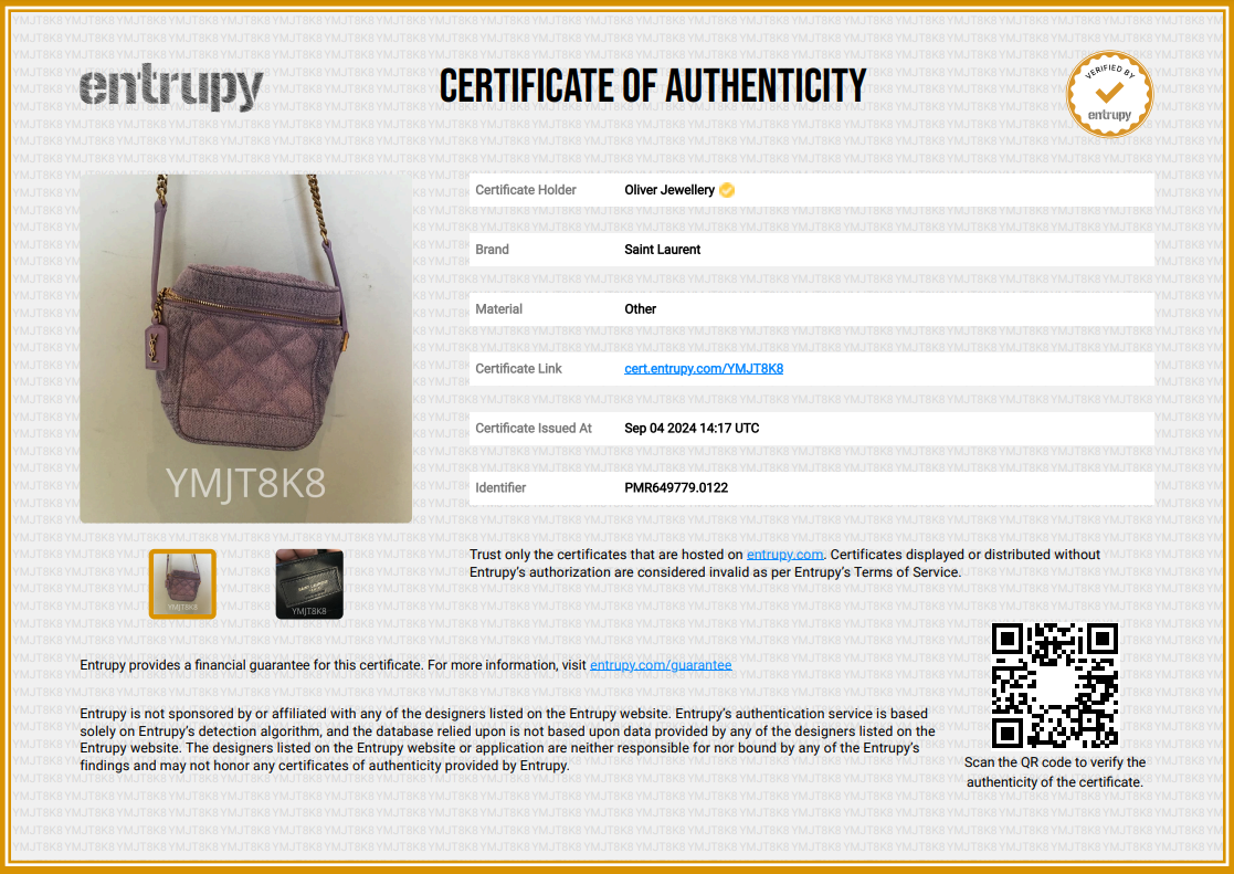 Saint Laurent 2022 Purple Denim 80's Vanity Crossbody Bag