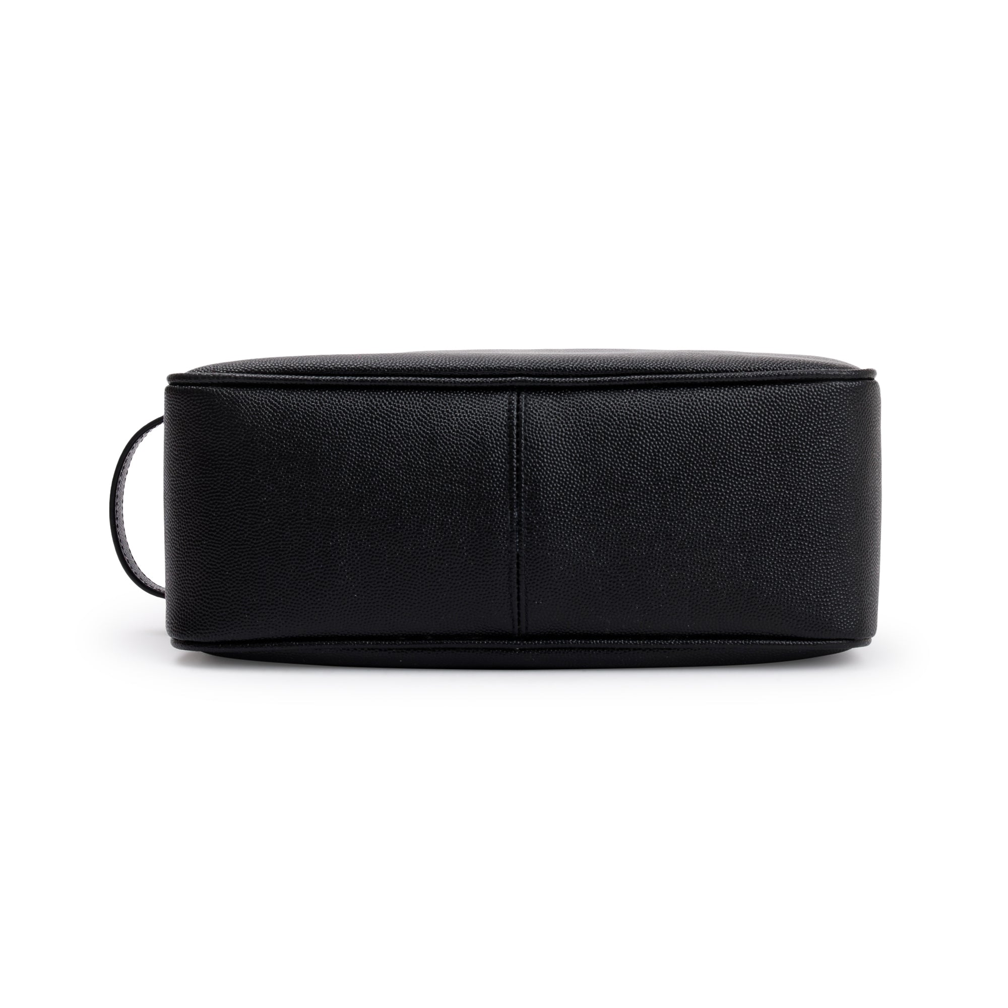 Saint Laurent 2023 Black Calfskin Leather Double Zip Cosmetic Case w/ Box