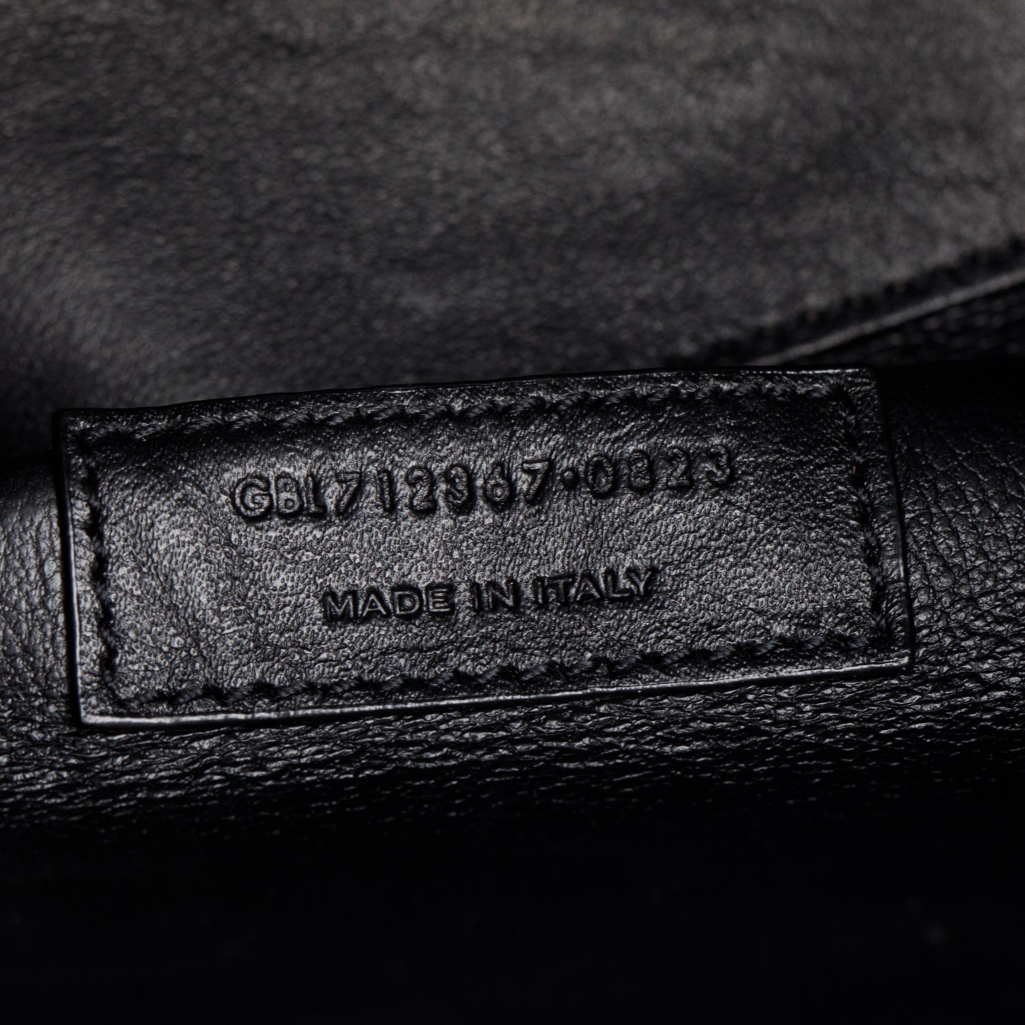 Saint Laurent 2023 Black Croc-Embossed Mini Toy Shopping Tote w/ Strap