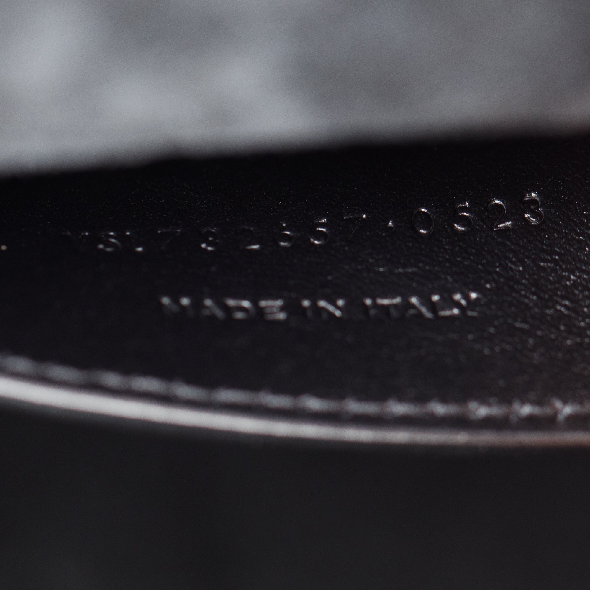 Saint Laurent 2023 Black Monogram Leather Take Away Box