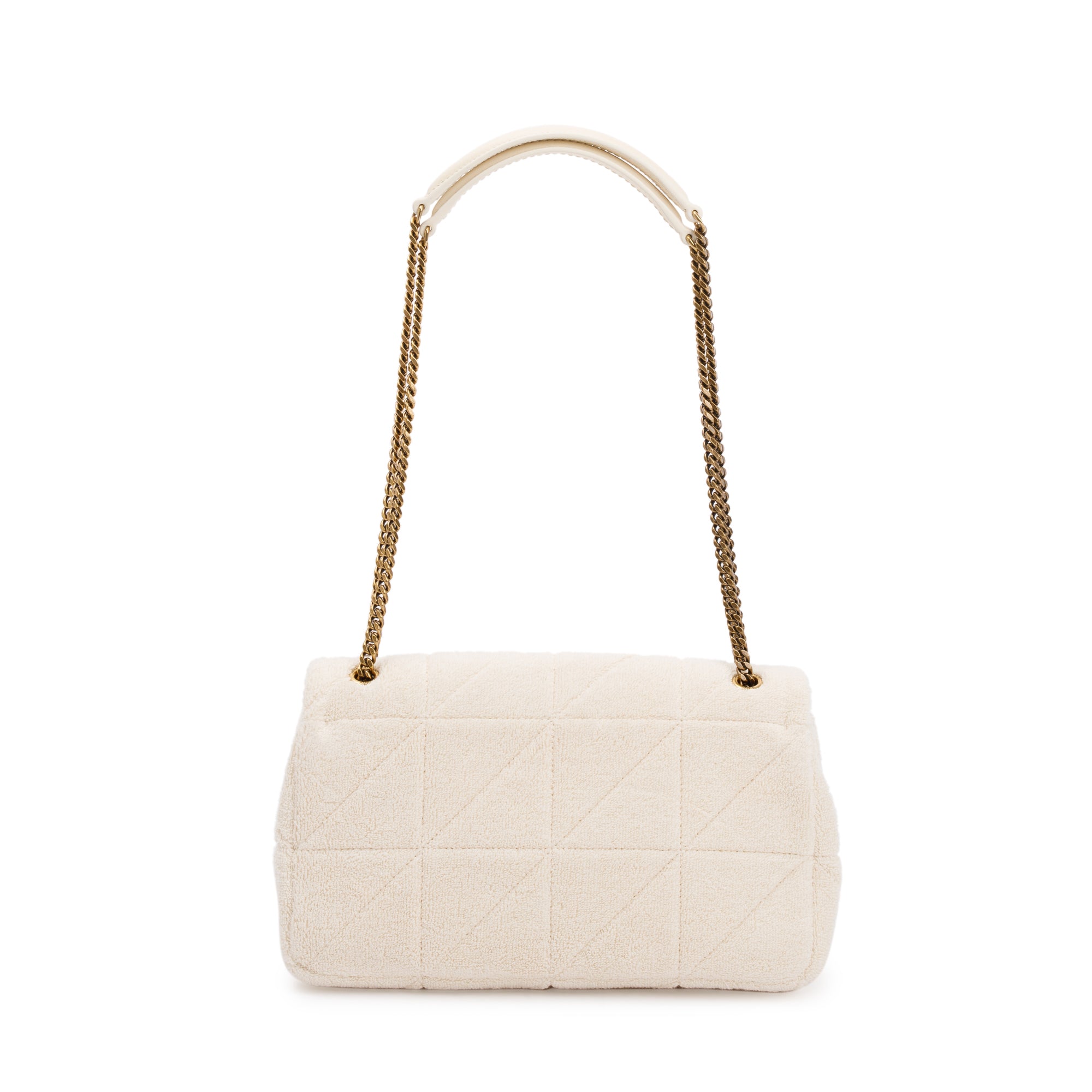 Saint Laurent 2023 White Terry Cloth Medium Jamie bag