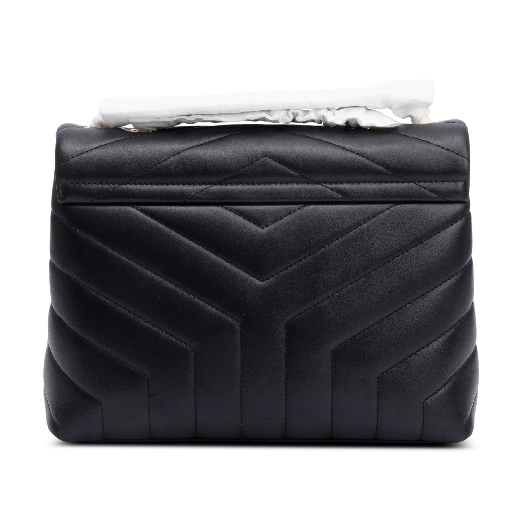 Saint Laurent 2024 Black Quilted Leather Small Loulou Shoulder Bag