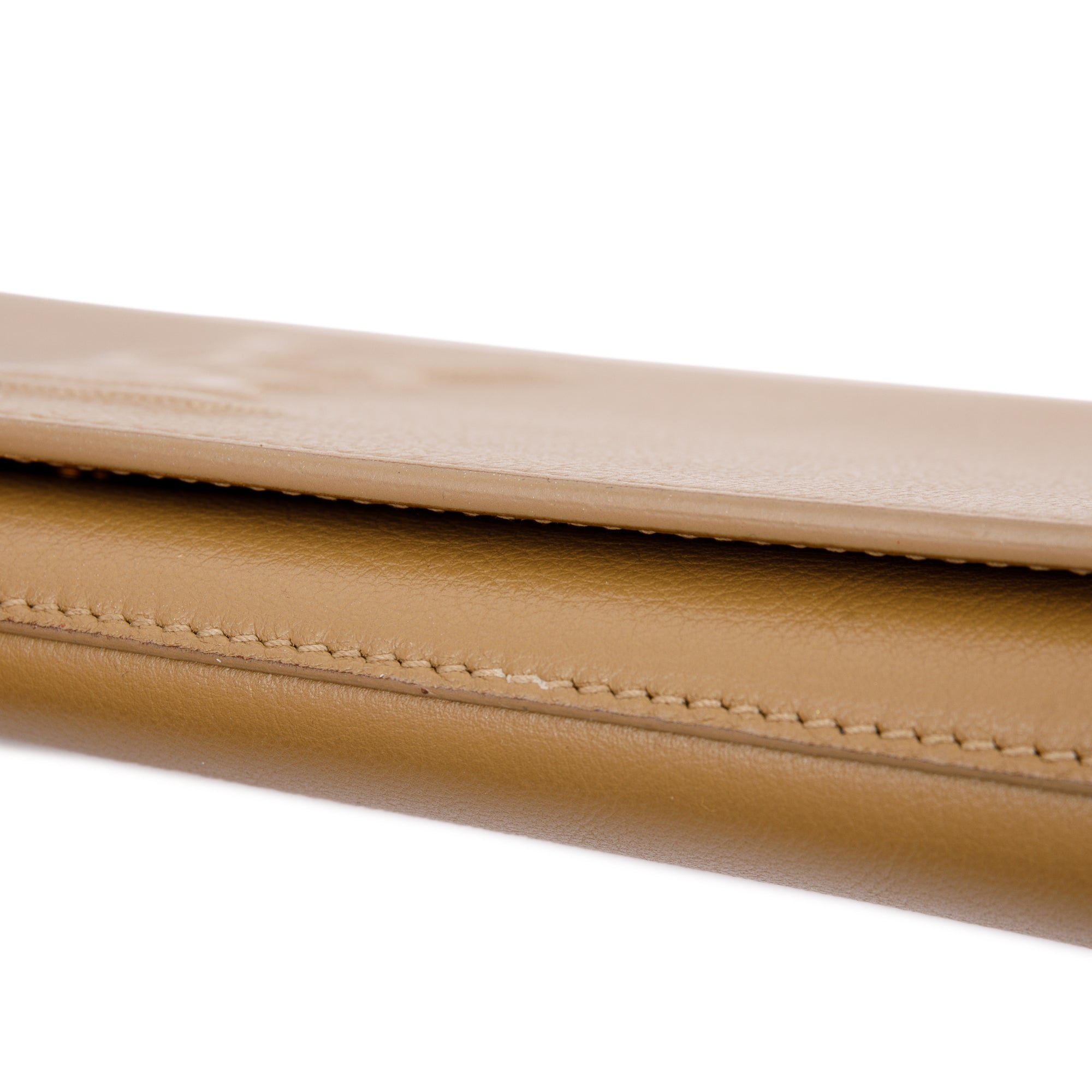 Saint Laurent Beige Calfskin Leather Large Belle de Jour Clutch