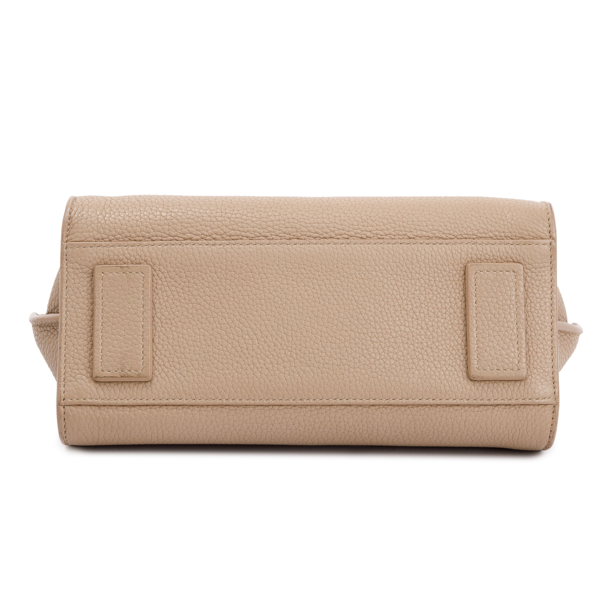 Saint Laurent Beige Grained Leather Nano Sac De Jour w/ Strap