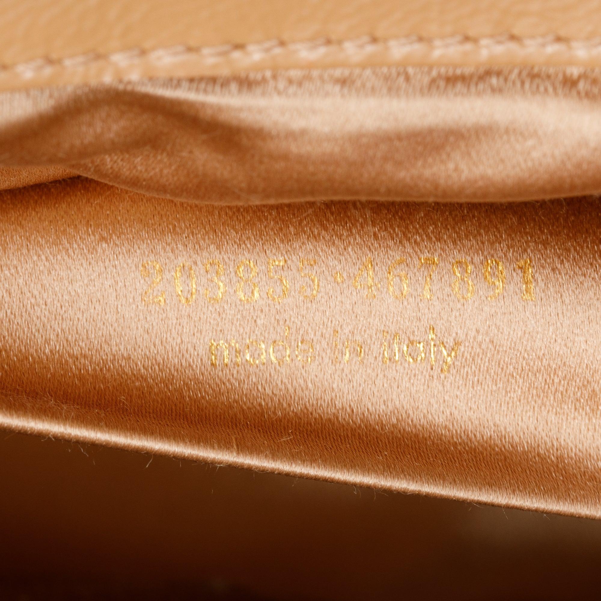 Saint Laurent Beige Patent Leather Large Belle de Jour Clutch