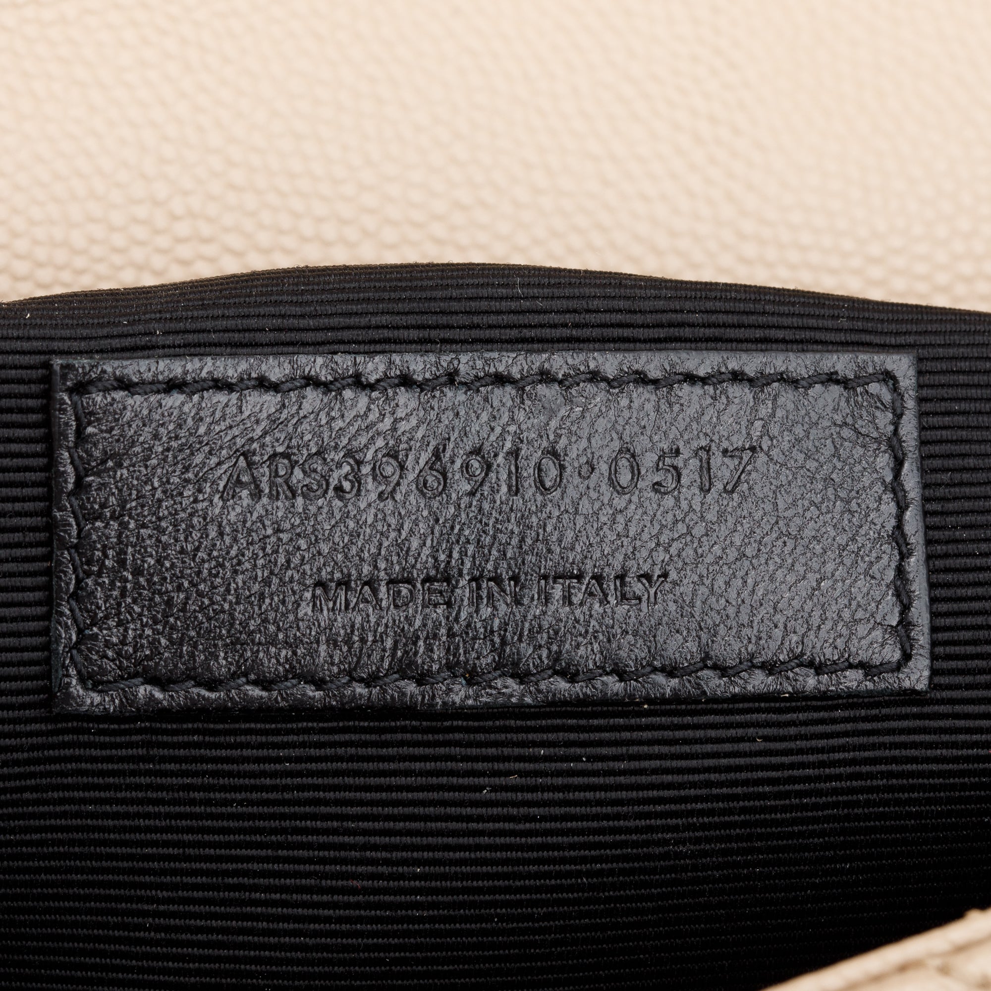 Saint Laurent Beige Quilted Grain De Poudre Leather Large Envelope Chain Bag