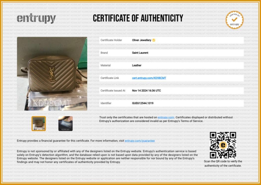 Saint Laurent Beige Quilted Leather Lou Camera Bag