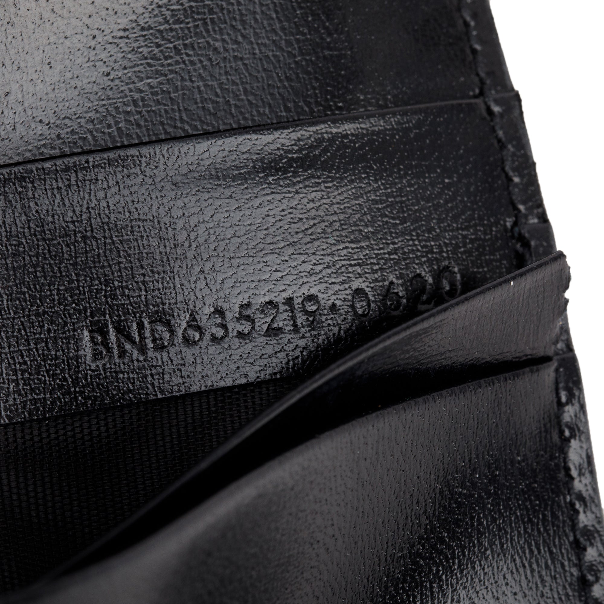 Saint Laurent Black Calf Leather Micro Chain Card Case w/ Box