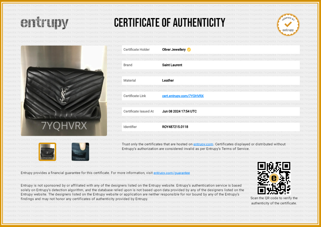 Saint Laurent Black Calfskin Leather Large Loulou Shoulder Bag