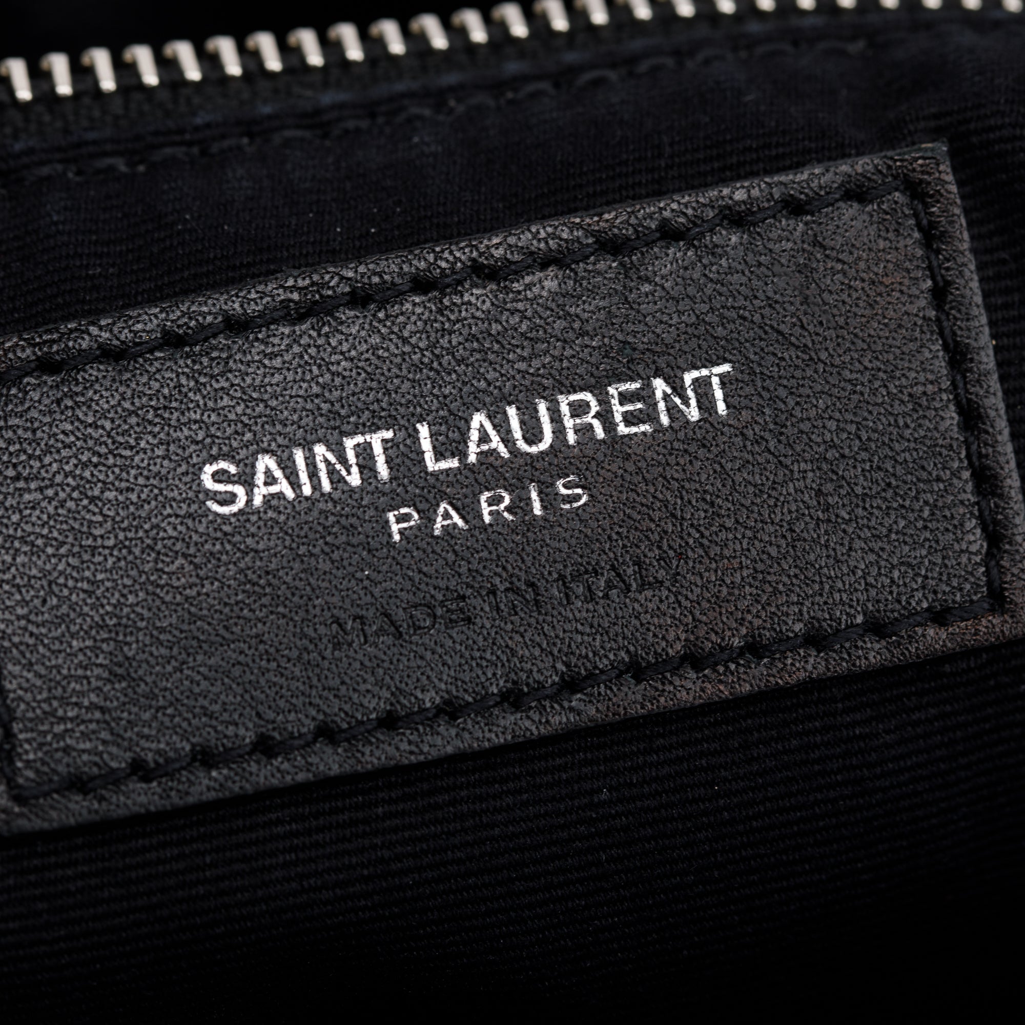Saint Laurent Black Calfskin Leather Medium Loulou Monogram Shoulder Bag