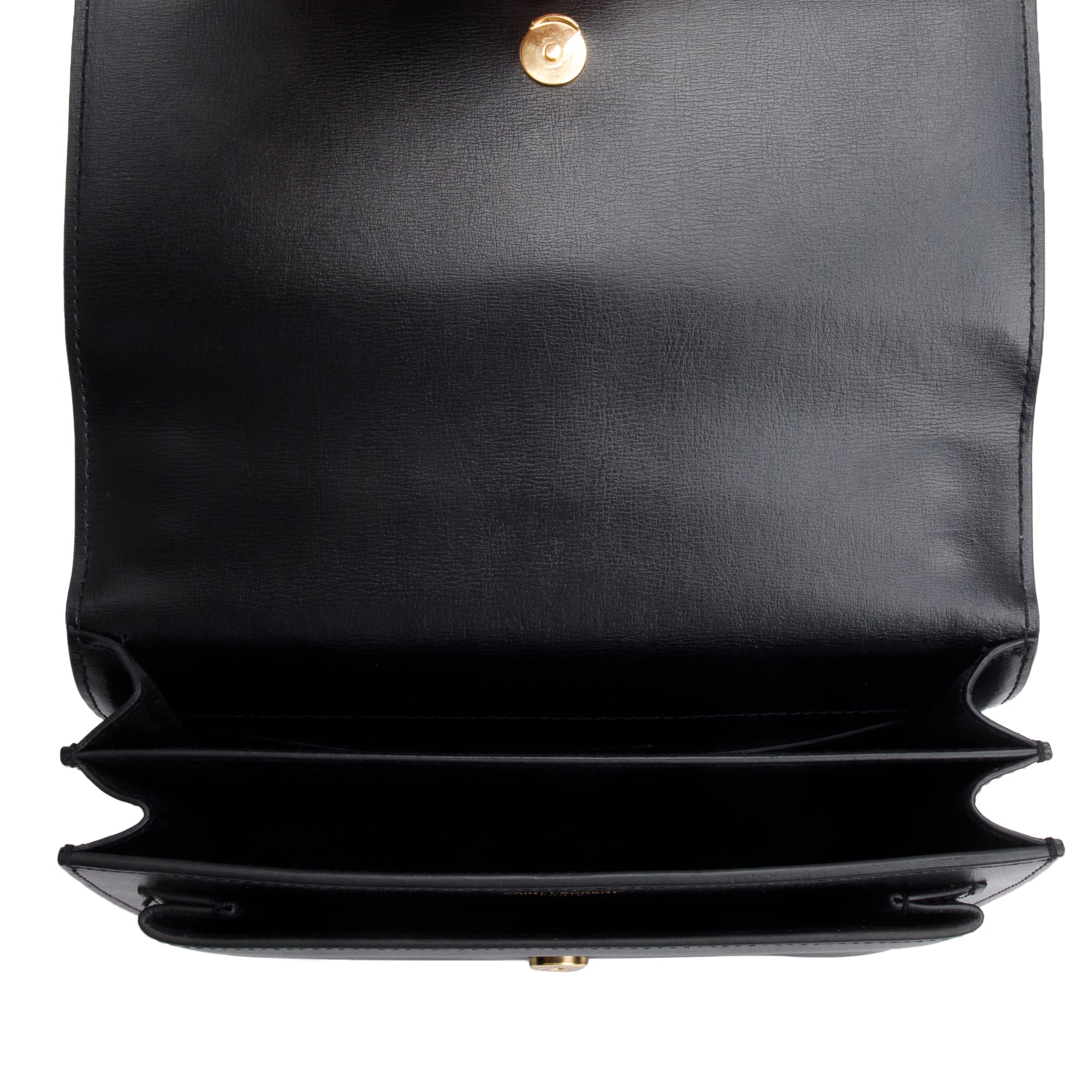 Saint Laurent Black Calfskin Leather Medium Sunset Shoulder Bag