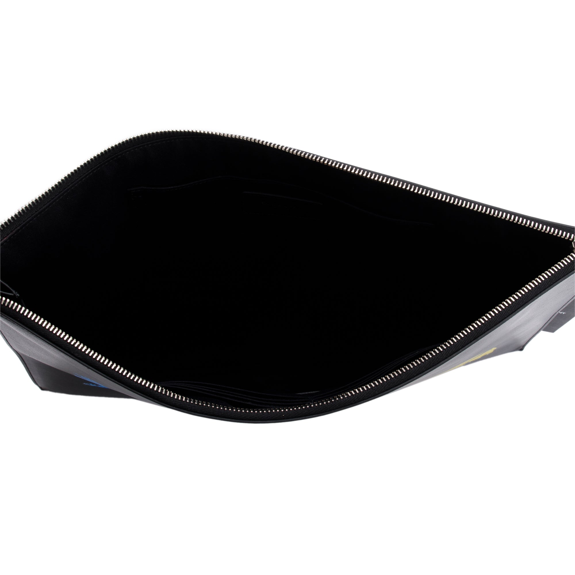 Saint Laurent Black Calfskin Waiting For Sunset Large Sac De Jour Carryall Pouch