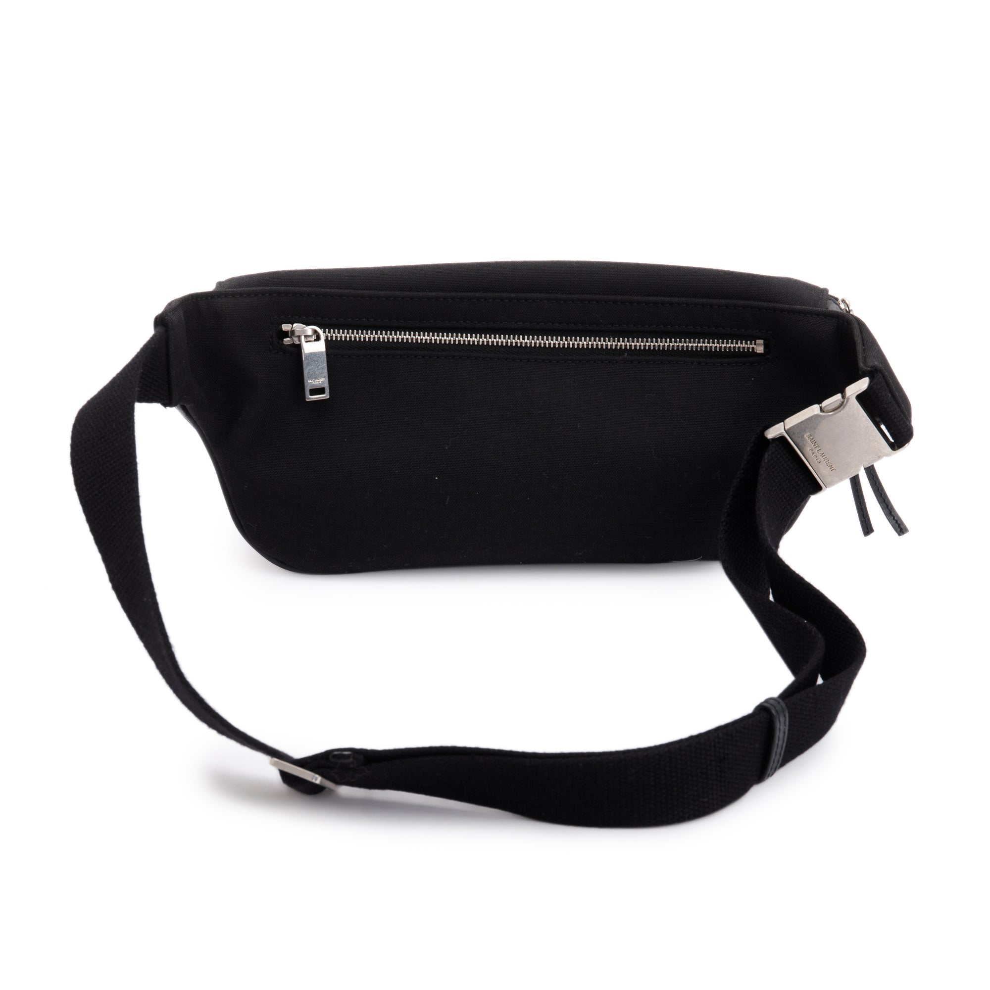 Saint Laurent Black Canvas Classic Crossbody Bag