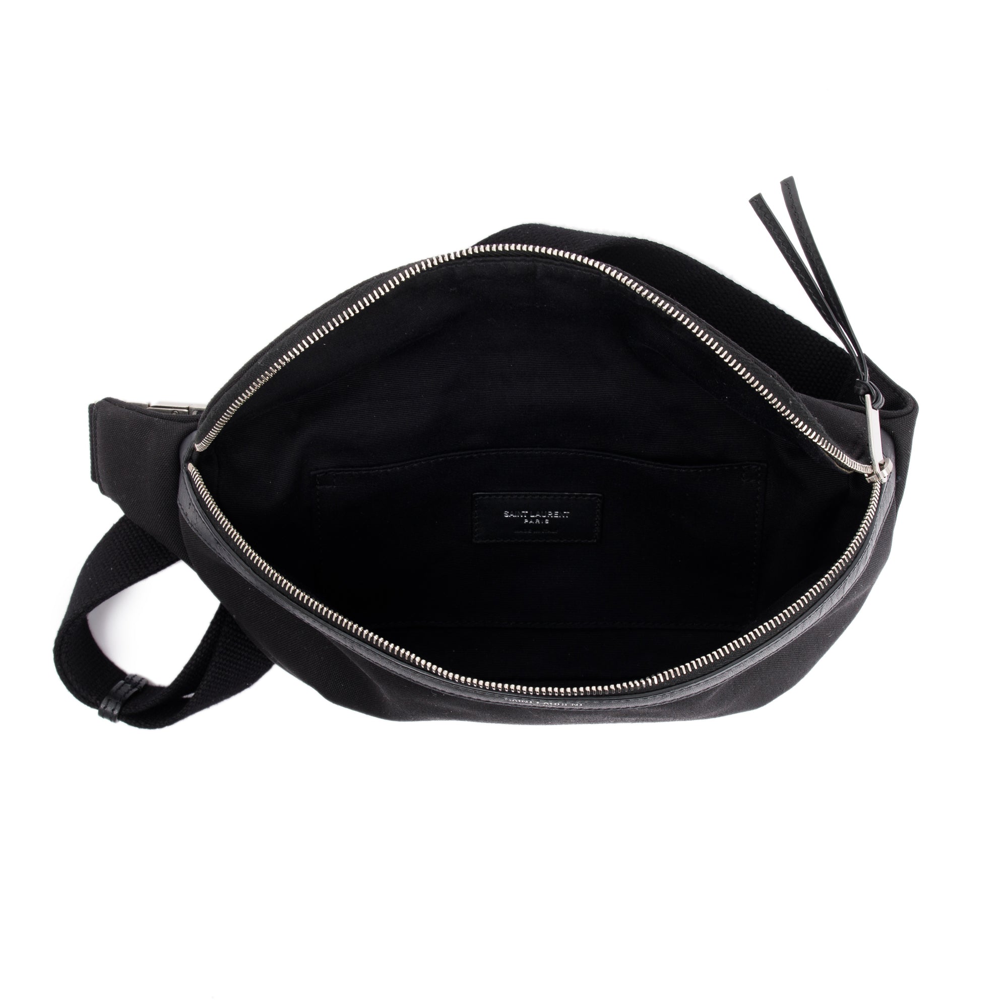 Saint Laurent Black Canvas Classic Crossbody Bag