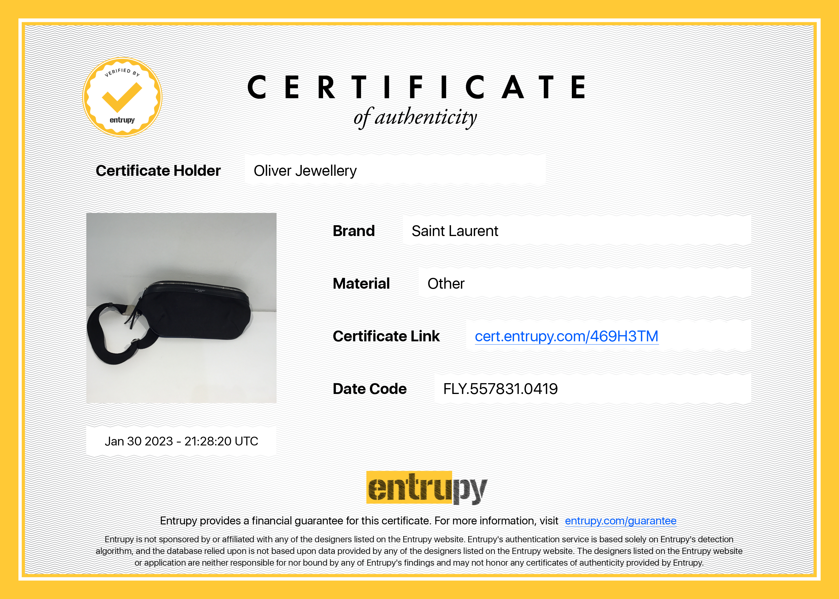 Saint Laurent Black Canvas Classic Crossbody Bag