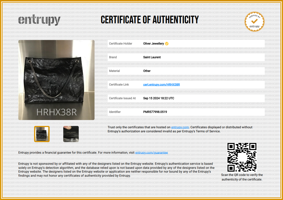 Saint Laurent Black Crinkled Leather Niki Tote Bag