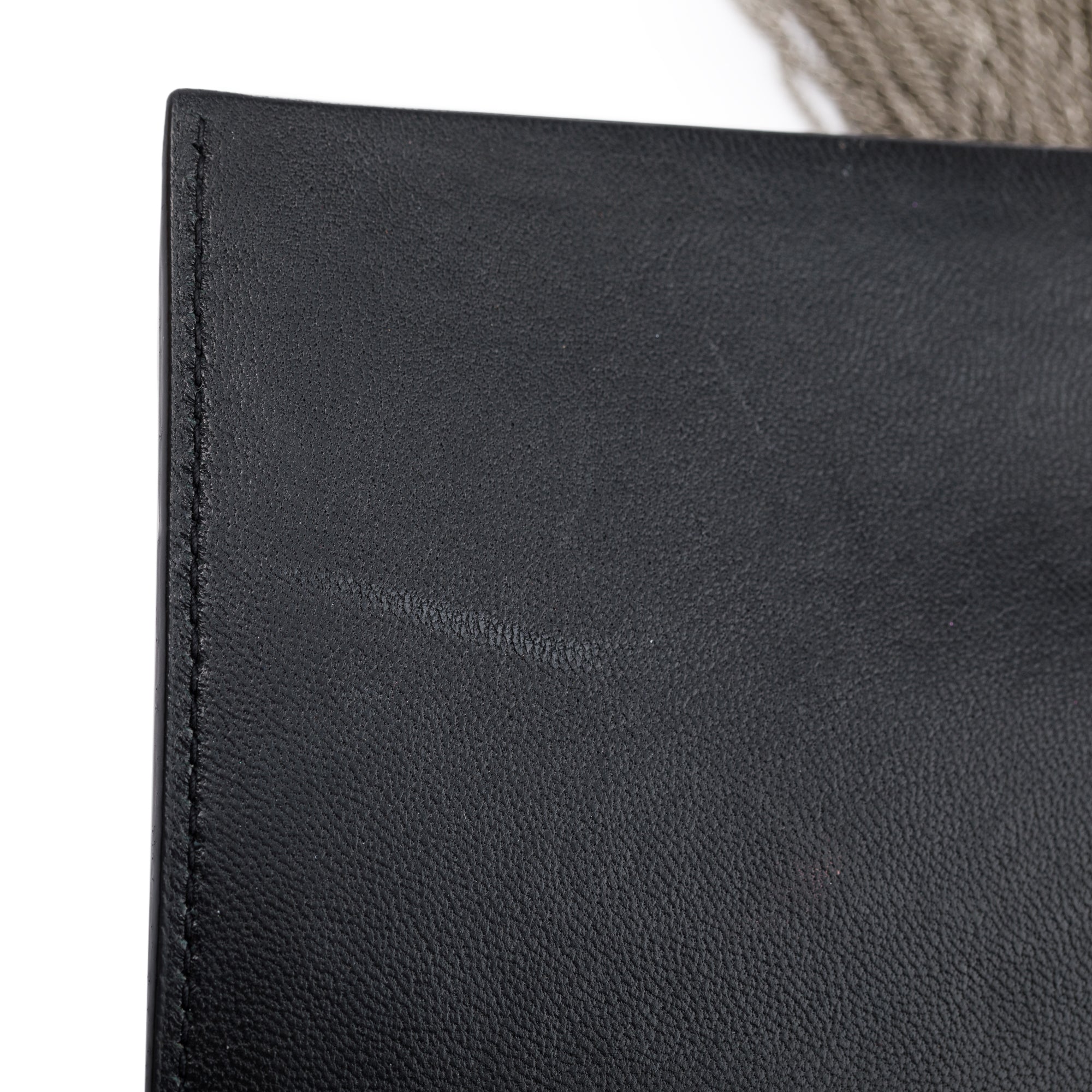 Saint Laurent Black Croc-Embossed Leather Small Kate Tassel Chain Bag