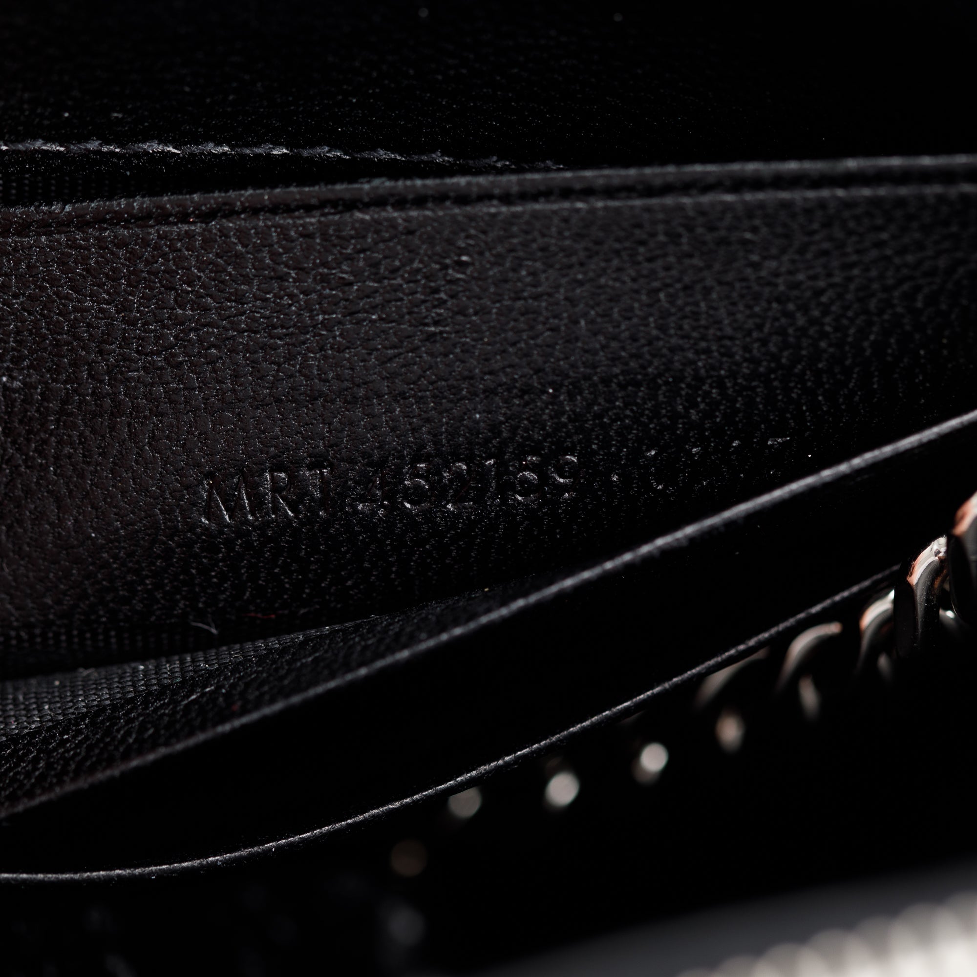 Saint Laurent Black Croc-Embossed Leather Small Kate Tassel Chain Bag