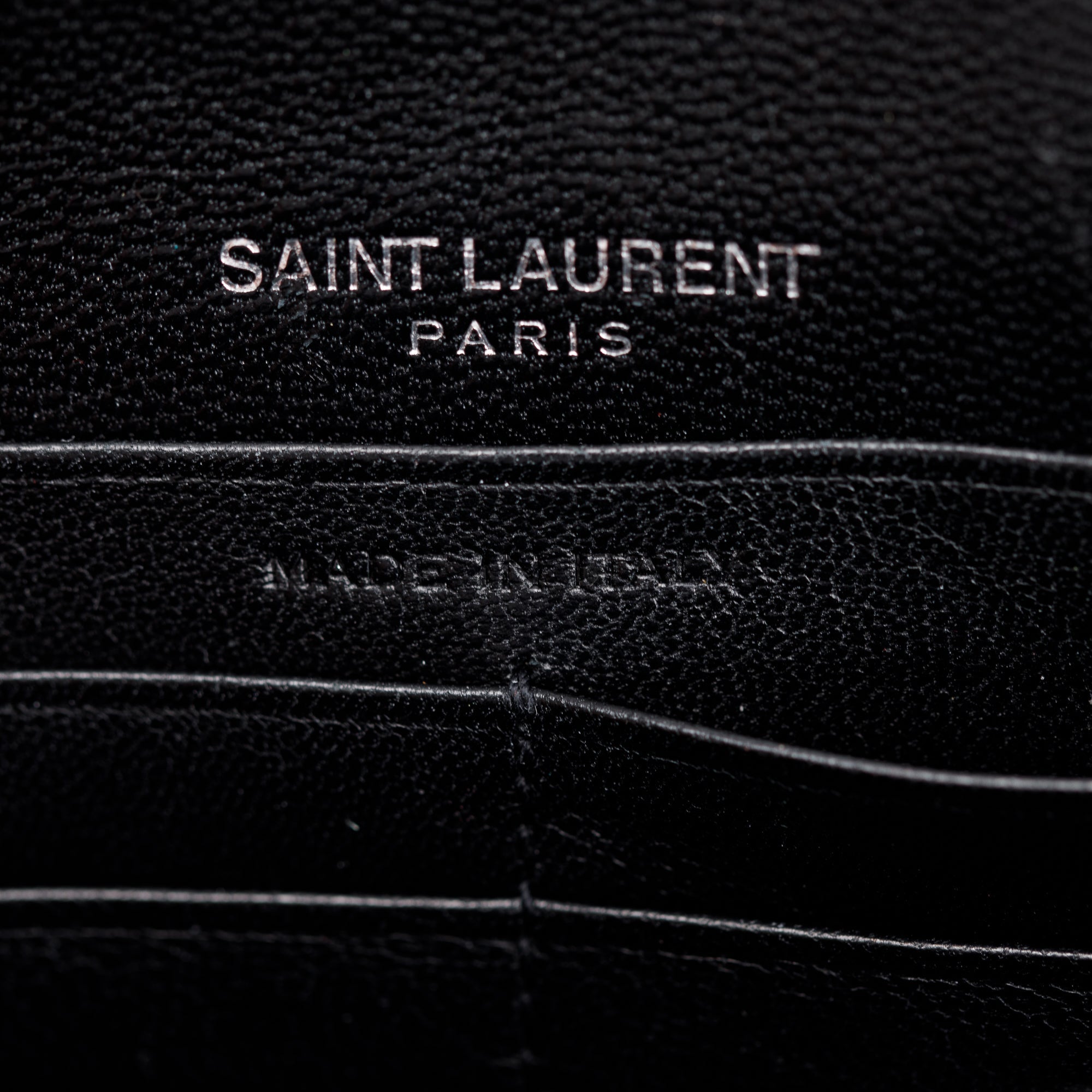 Saint Laurent Black Croc-Embossed Leather Small Kate Tassel Chain Bag