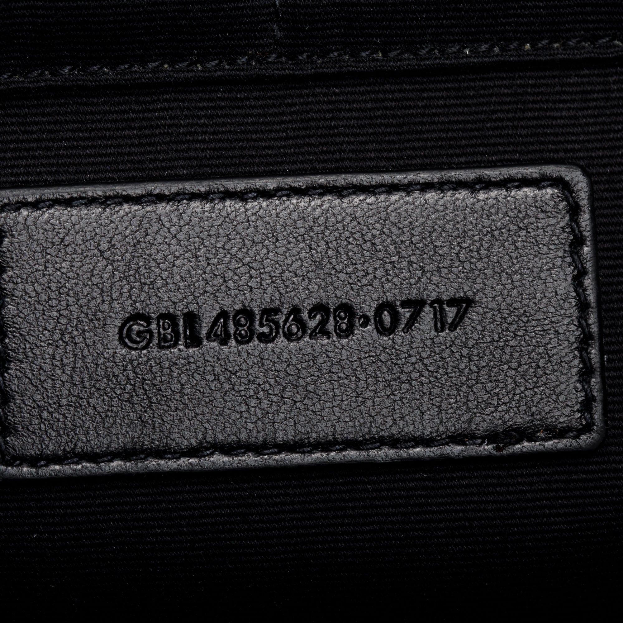 Saint Laurent Black Crocodile Embossed Monogram Document Holder w/ Box