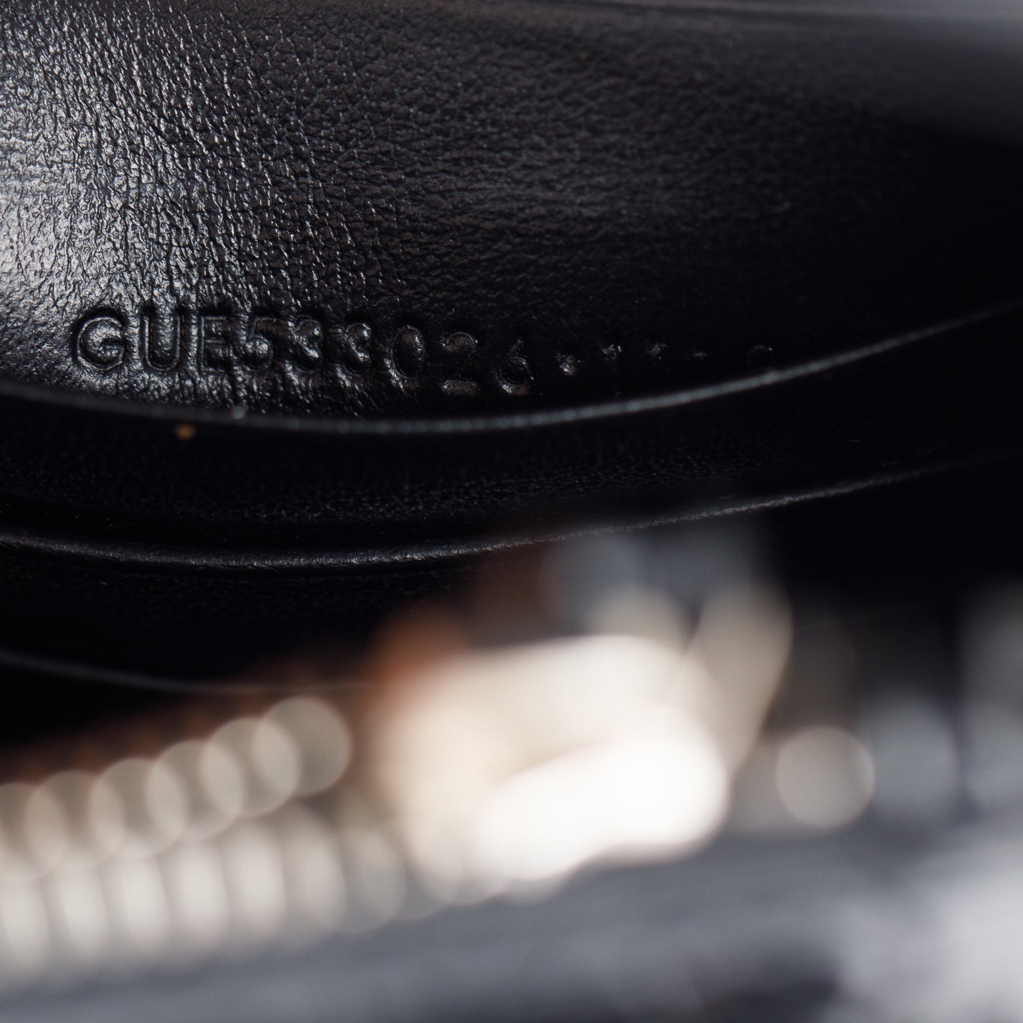 Saint Laurent Black Crocodile Embossed Small Sunset Chain Wallet w/ Strap